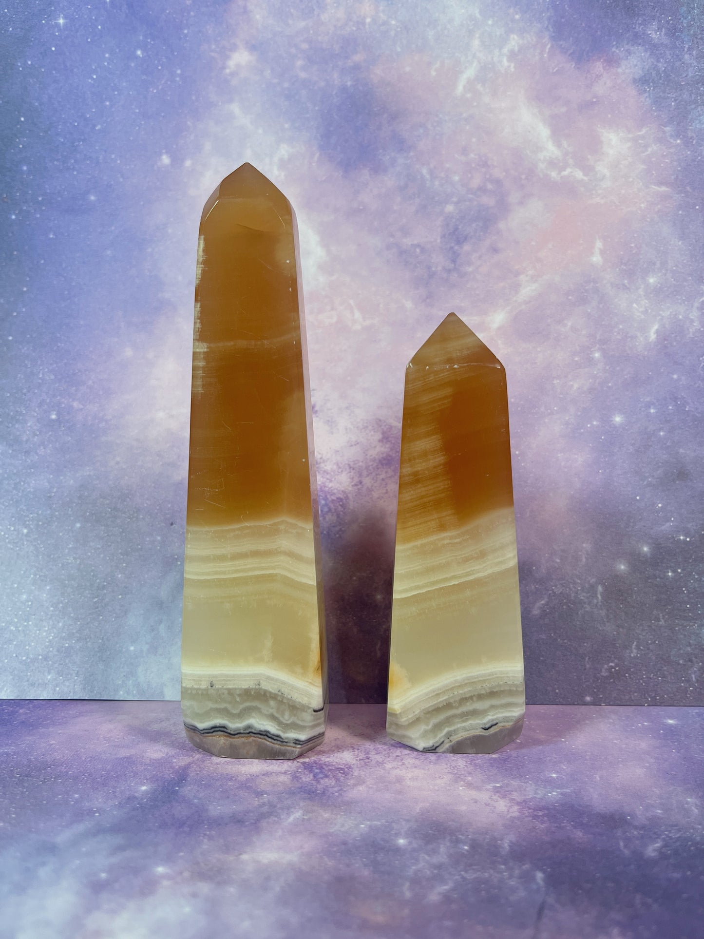 Honey Calcite Tower