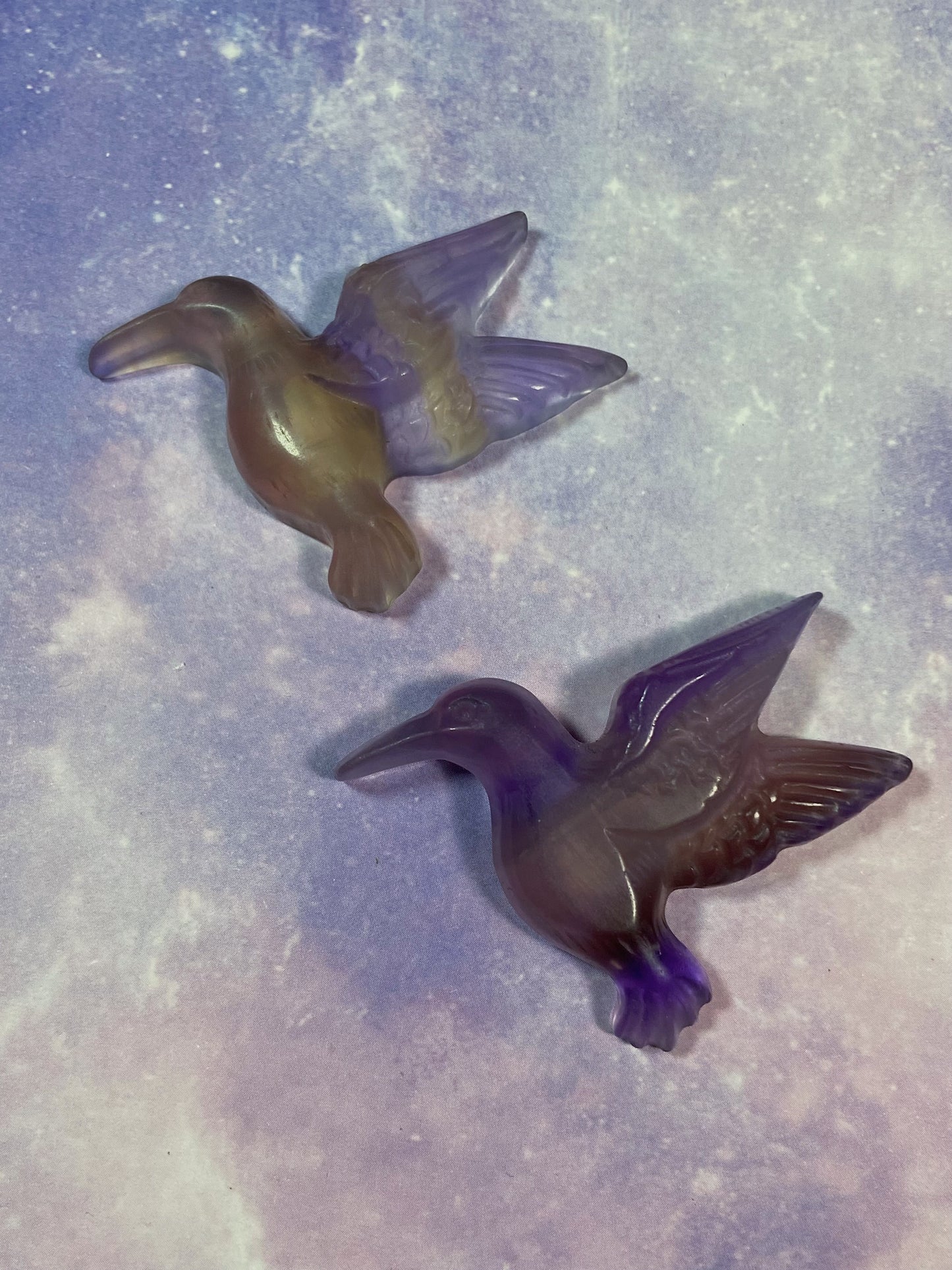 Purple Fluorite Humming Bird