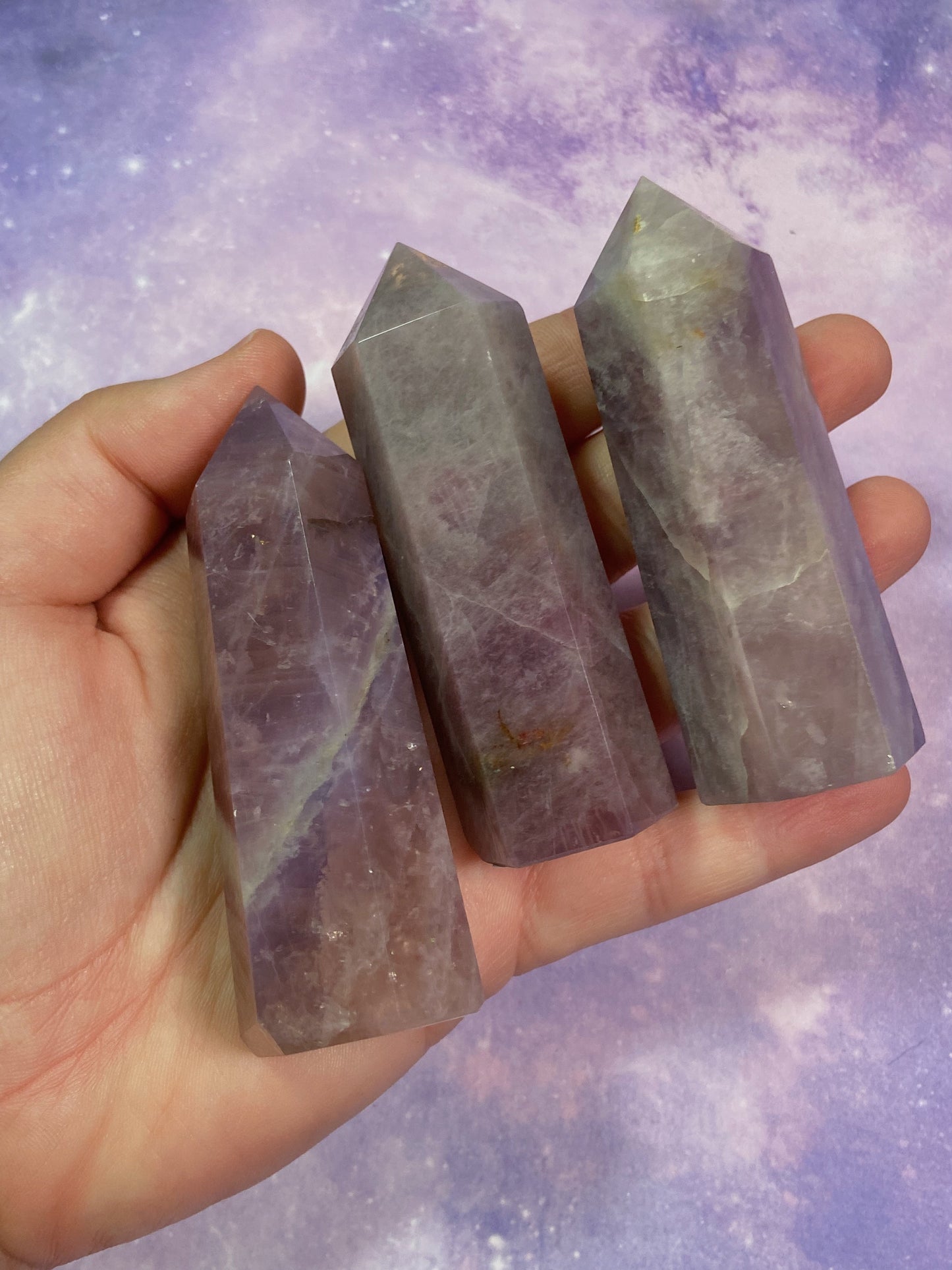 Lavender Rose Quartz Tower