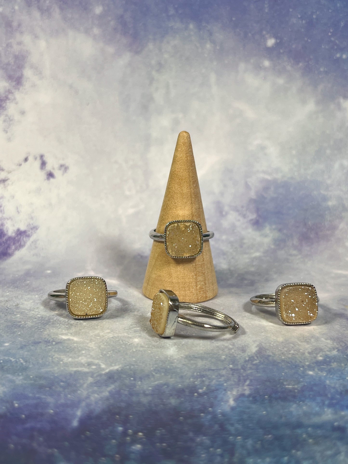 Druzy Agate Ring