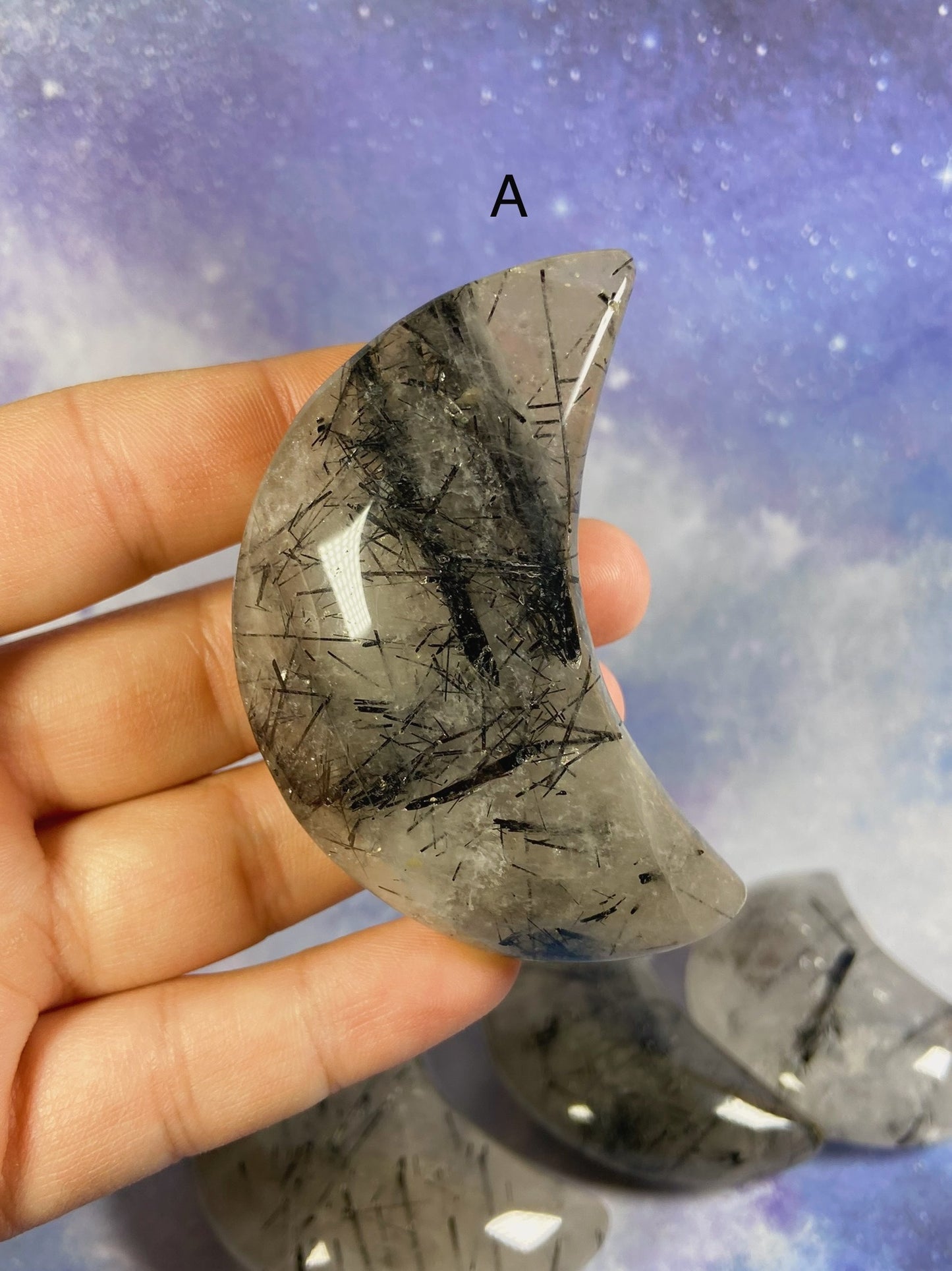 Tourmaline in Quartz Moon