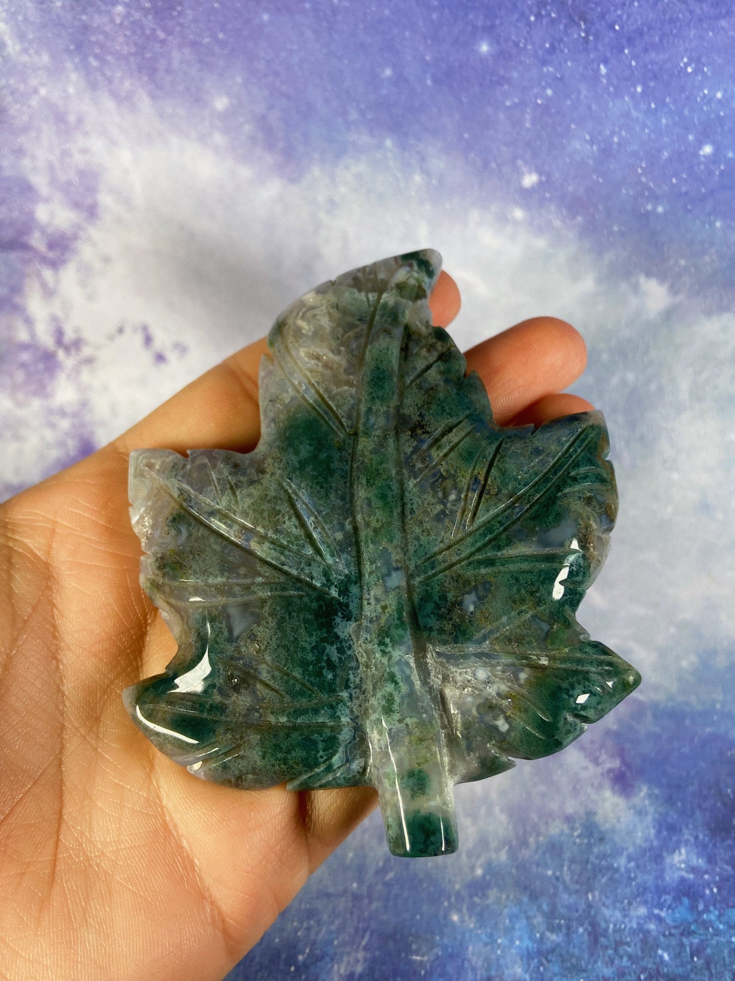 Moss Agate Leaf