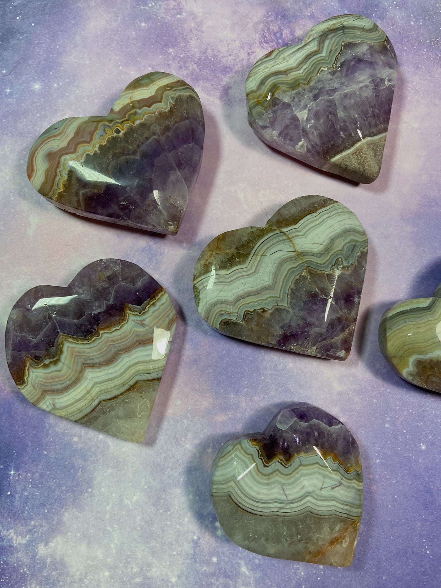 Crazy Lace Amethyst Heart