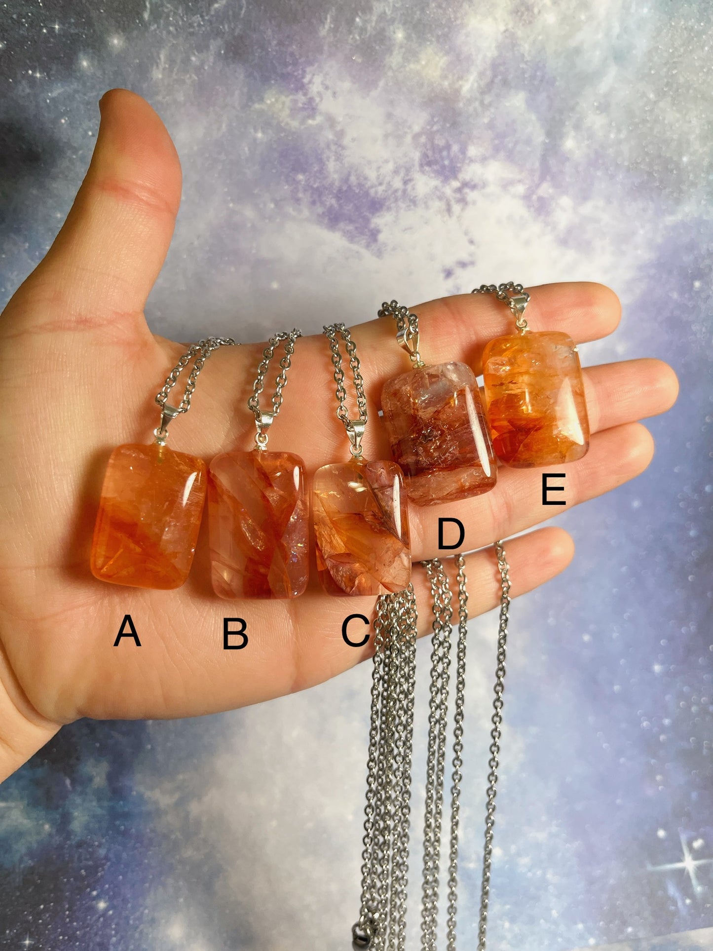 Fire Quartz Necklace
