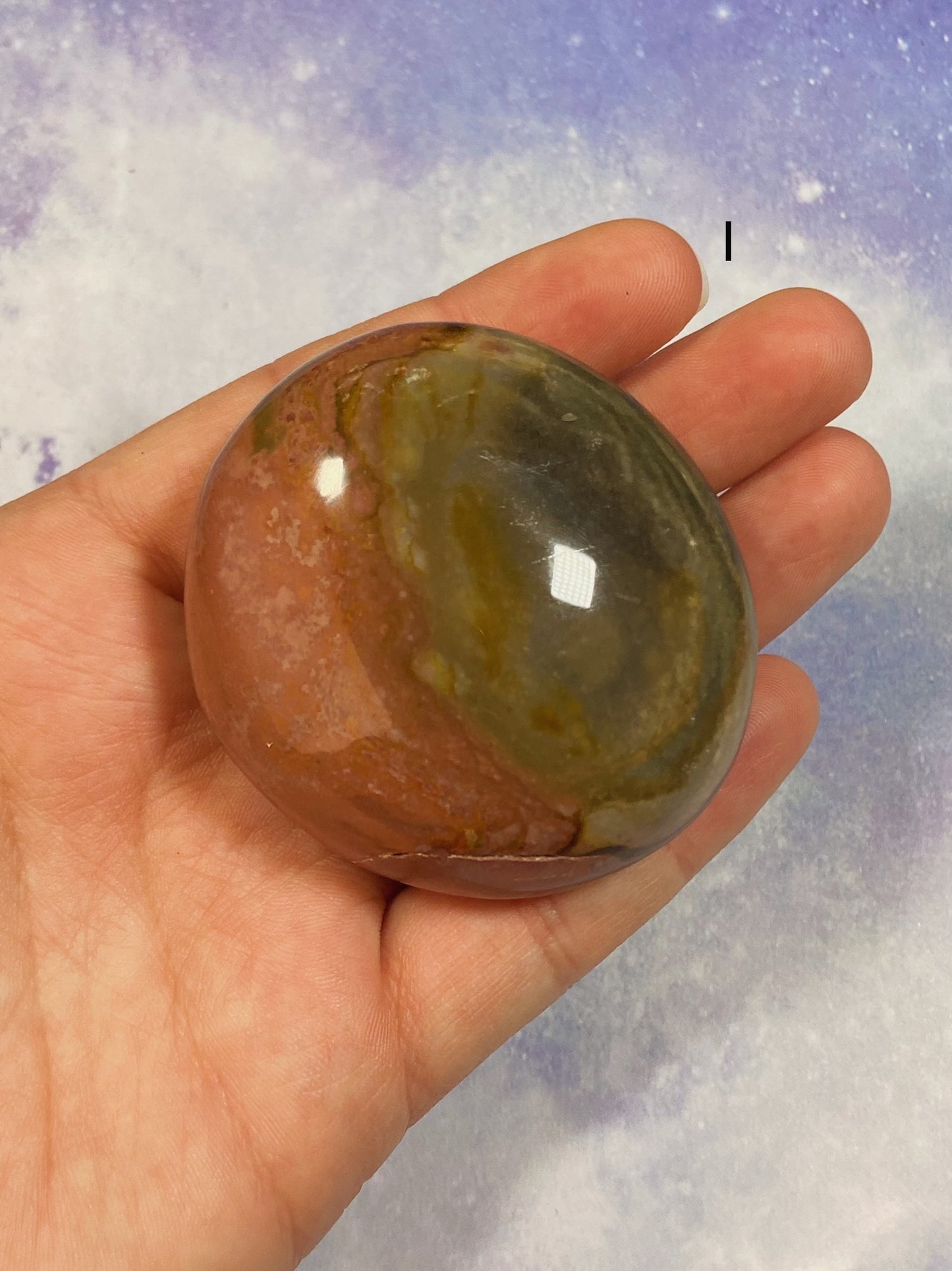 Polychrome Jasper Palm Stones