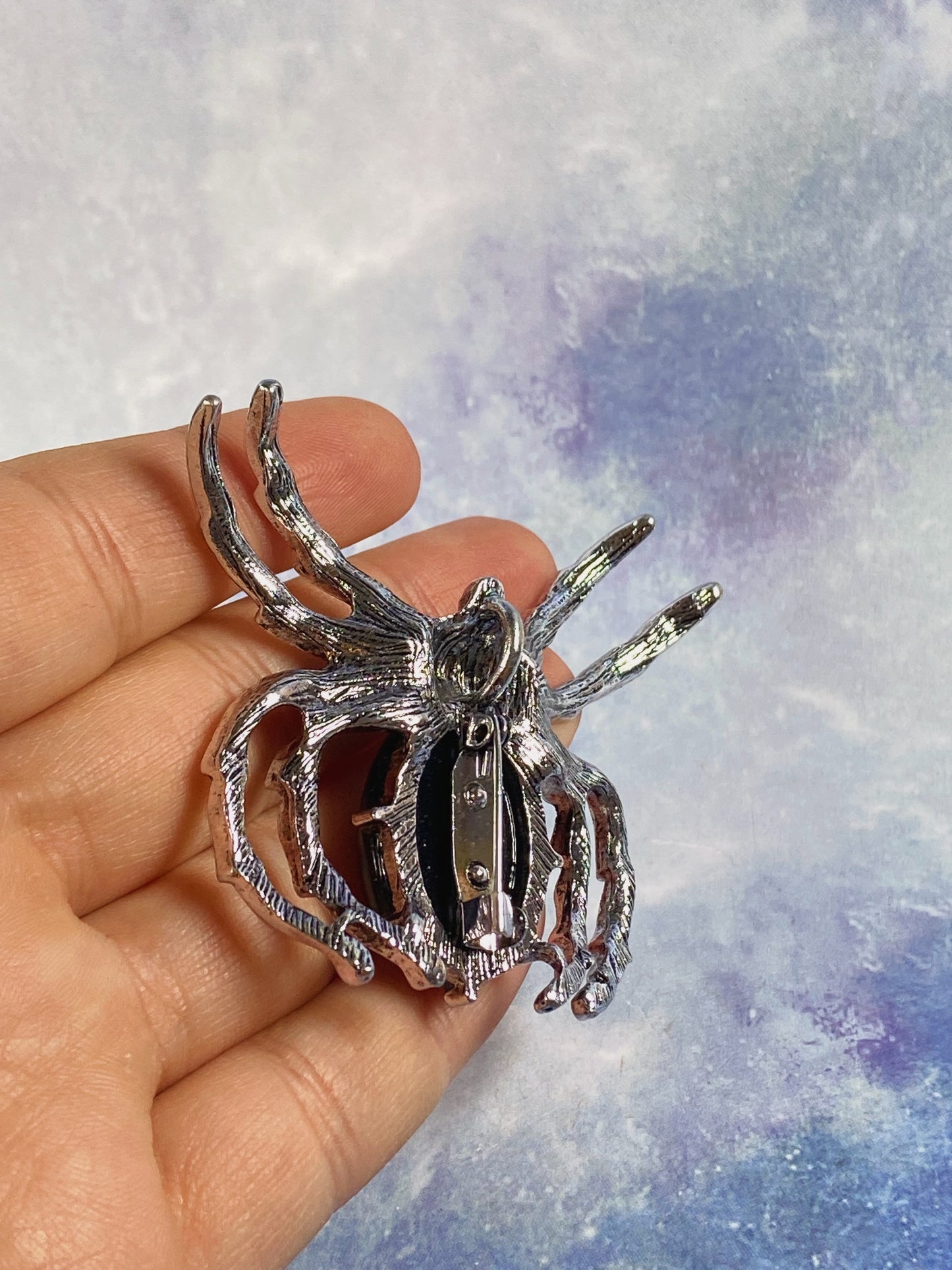 Blue Sandstone Spider Brooch/Pendant