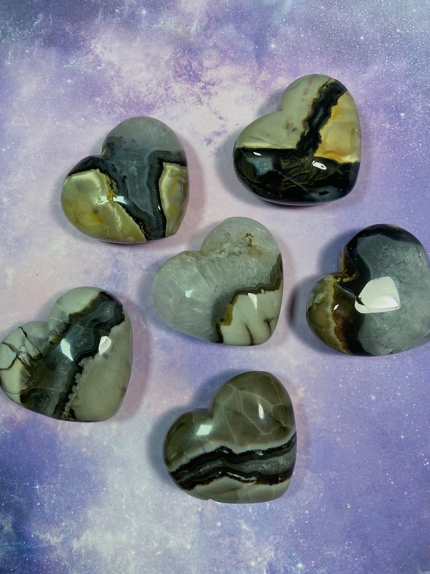 Volcano Agate Heart