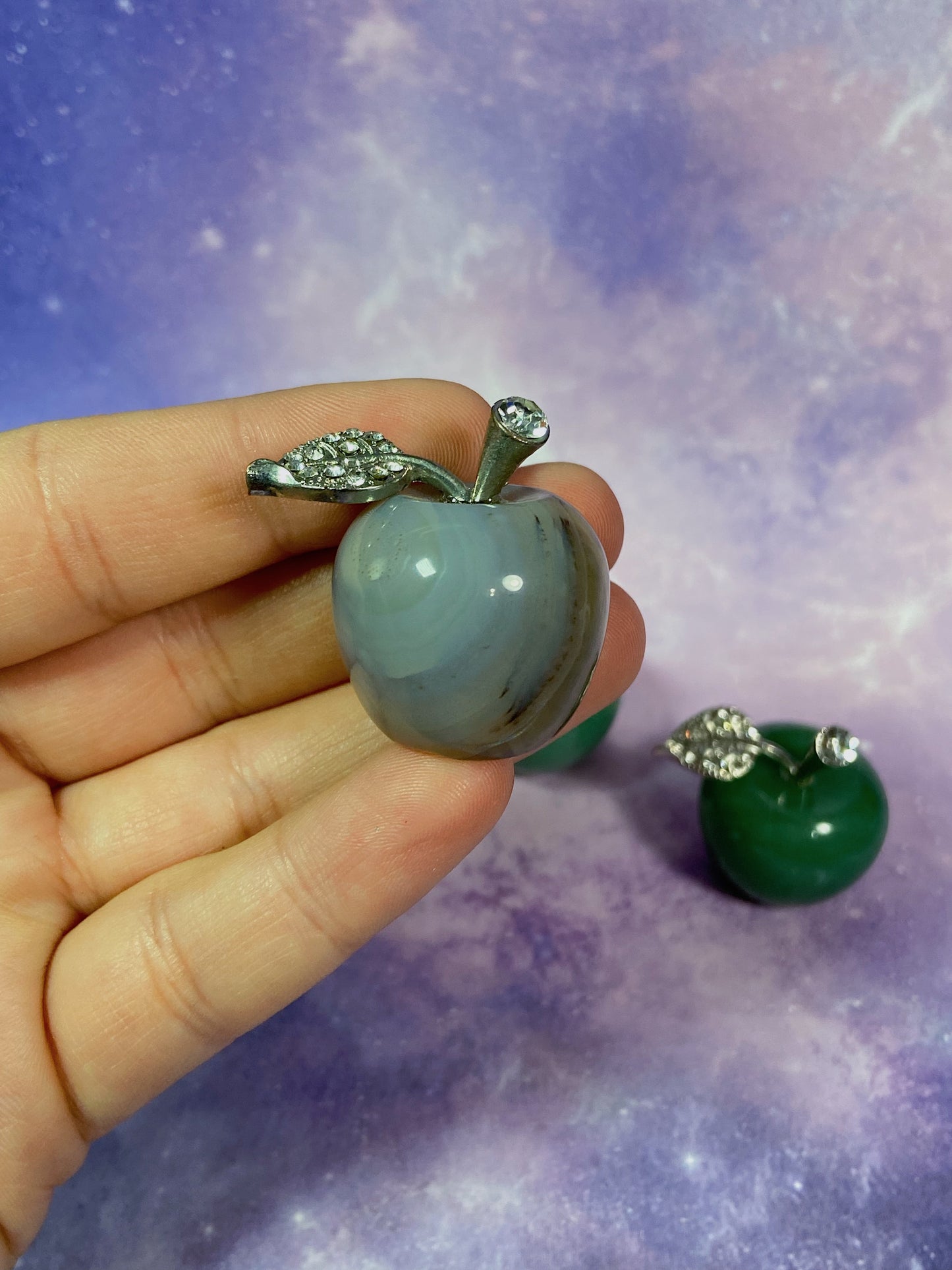 Gemstone Apple Carving