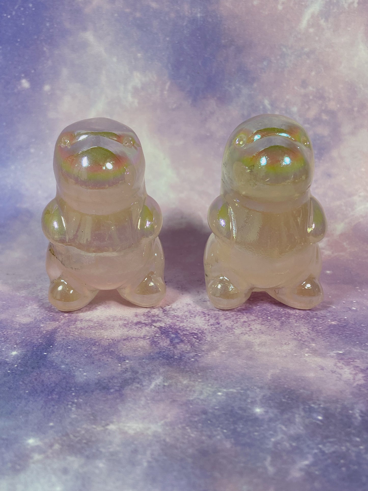 Aura Rose Quartz Dino
