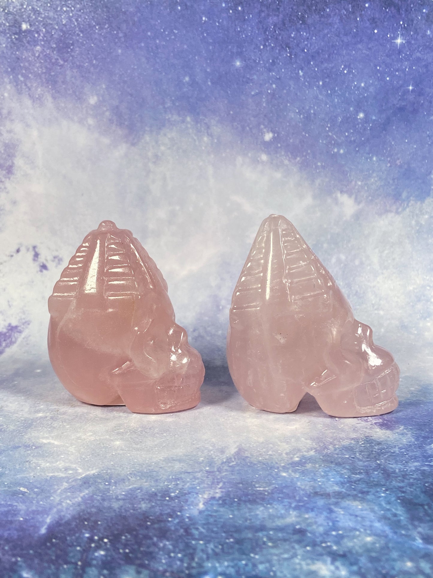 Rose Quartz Pyramid Skull