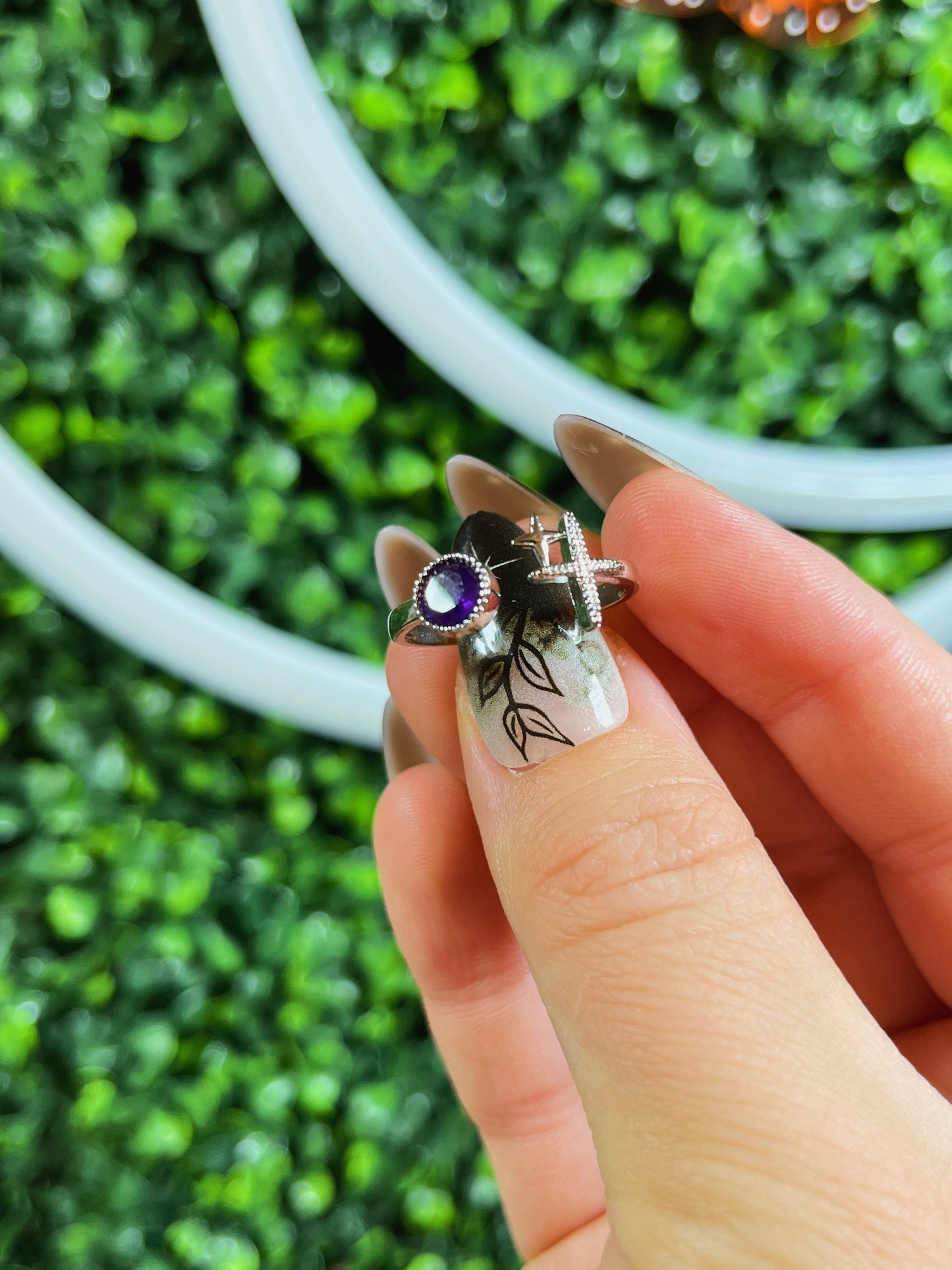 Amethyst Star Ring