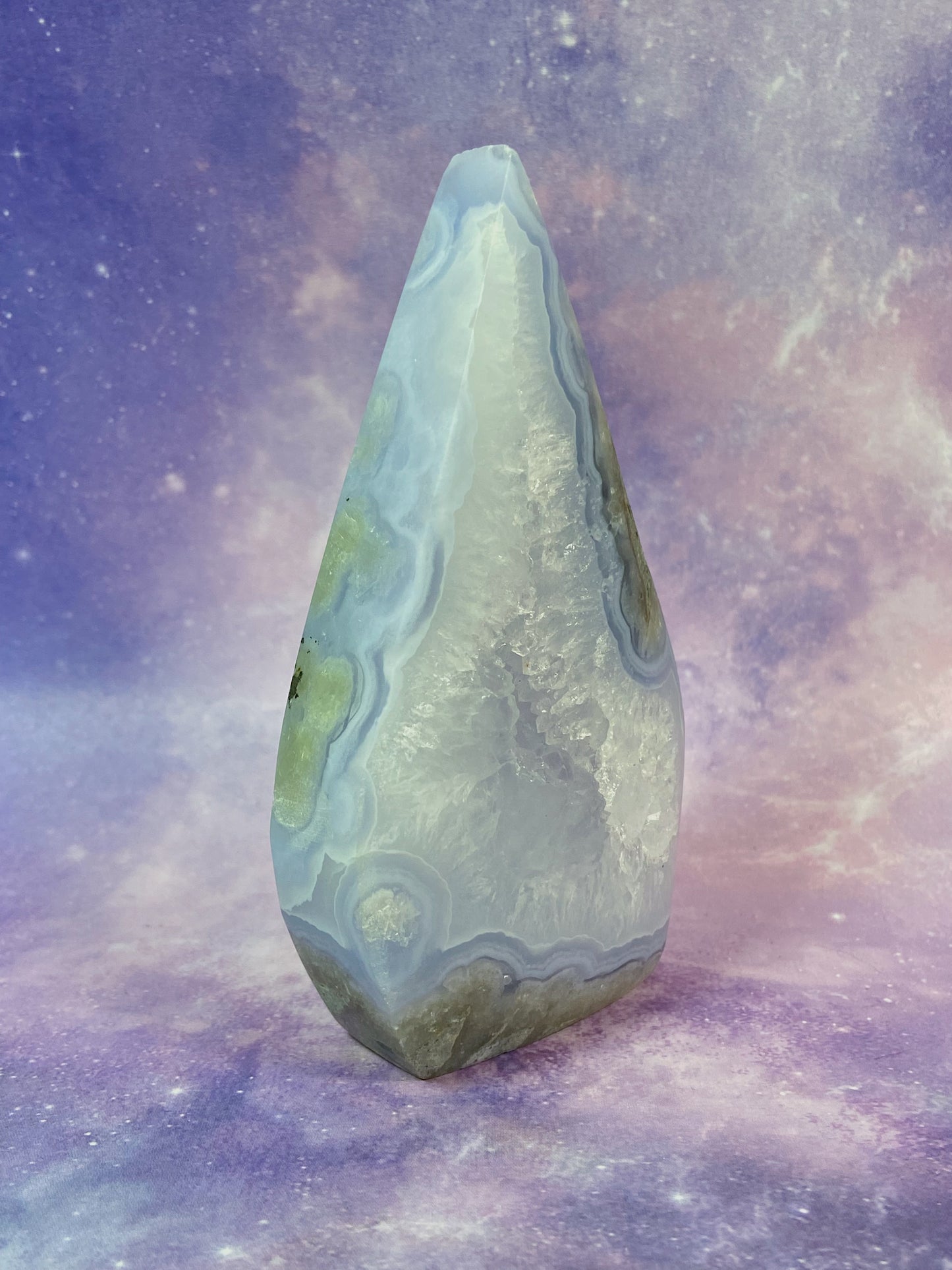 Blue Lace Agate Flame