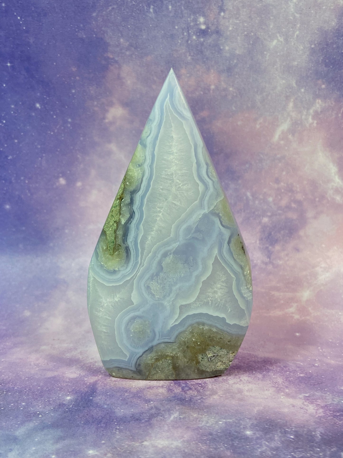 Blue Lace Agate Flame