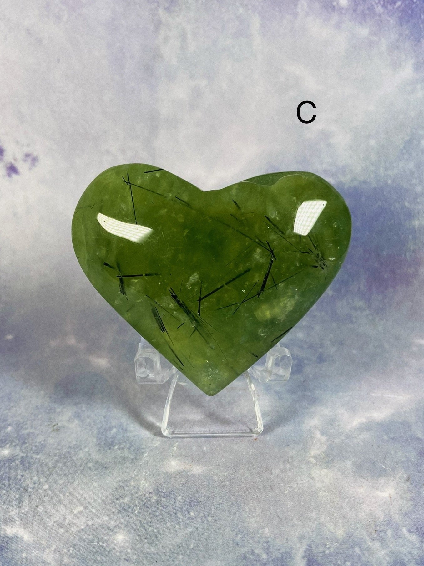 Prehnite Hearts