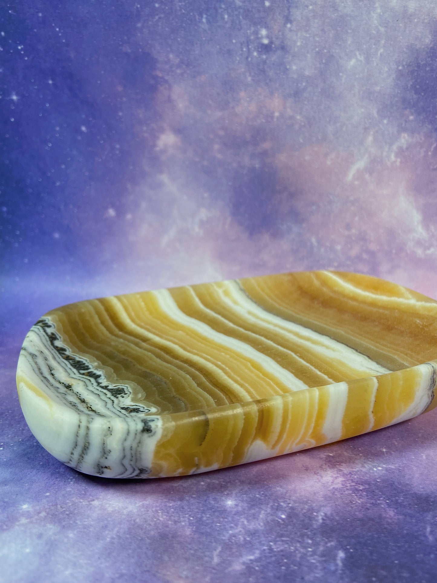 Orange Calcite Dish