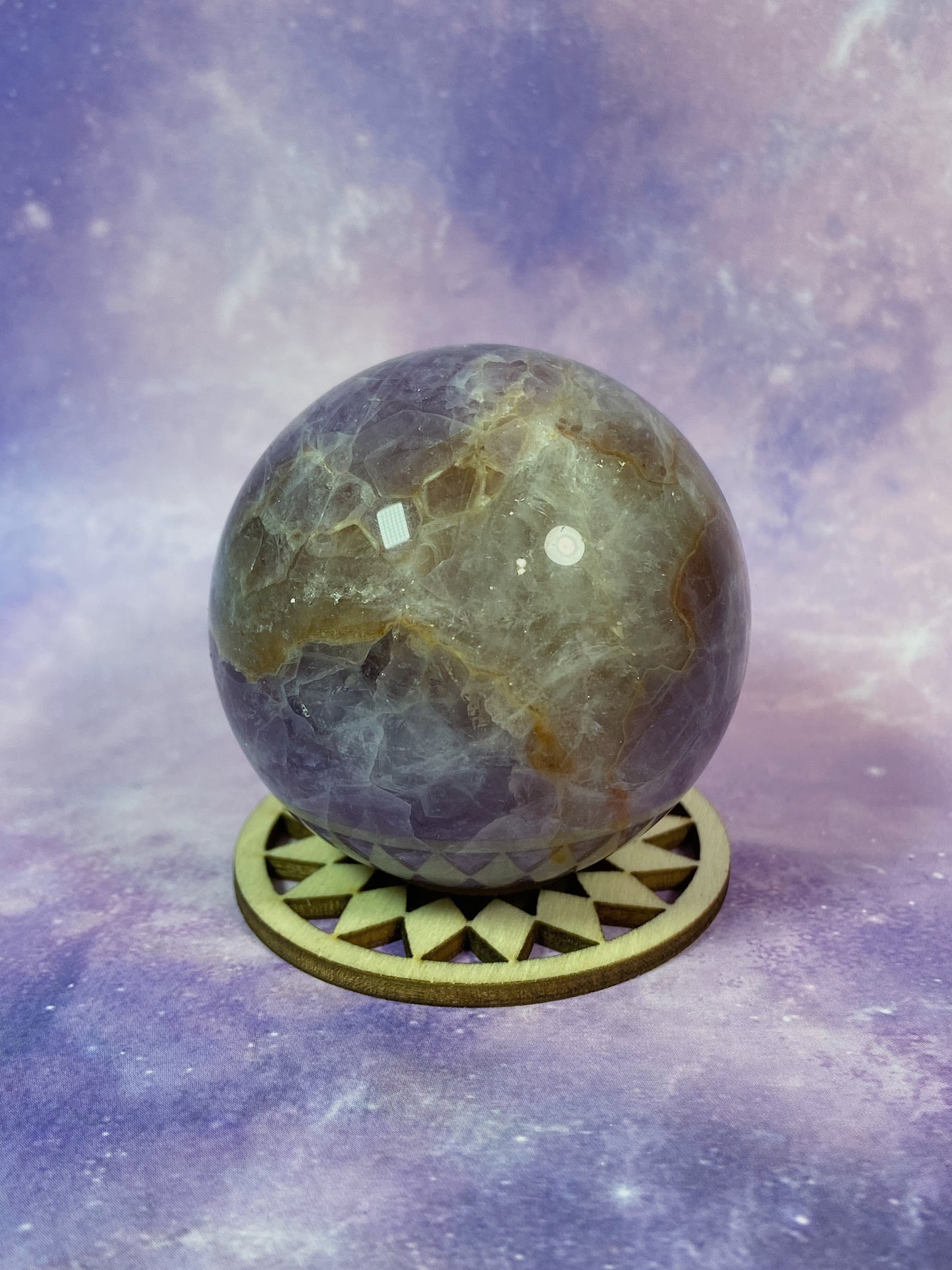 Crazy Lace Amethyst Sphere B