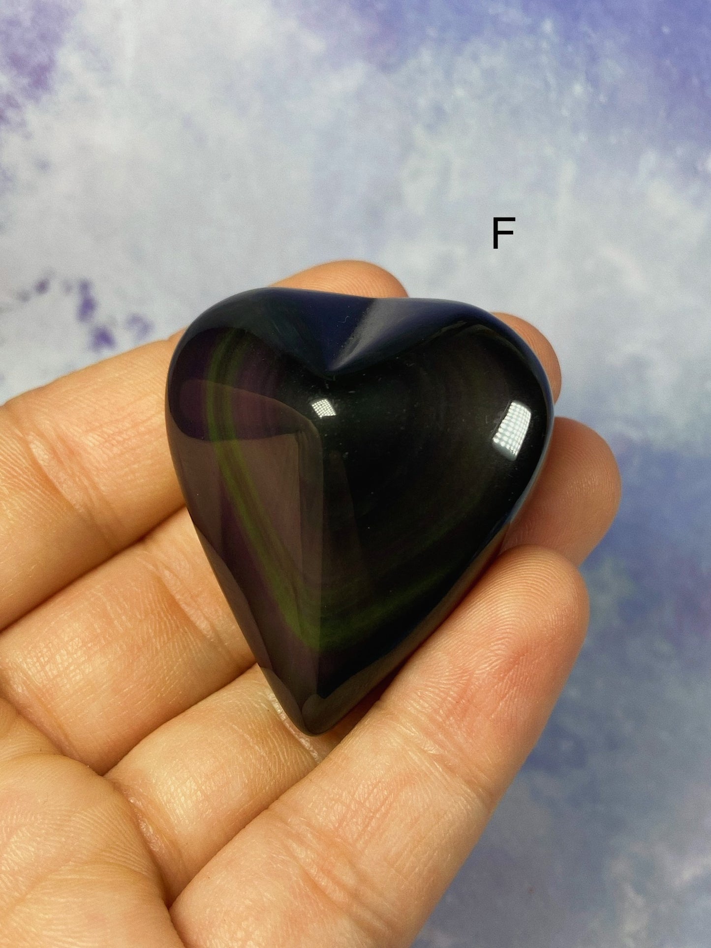 Rainbow Obsidian Hearts