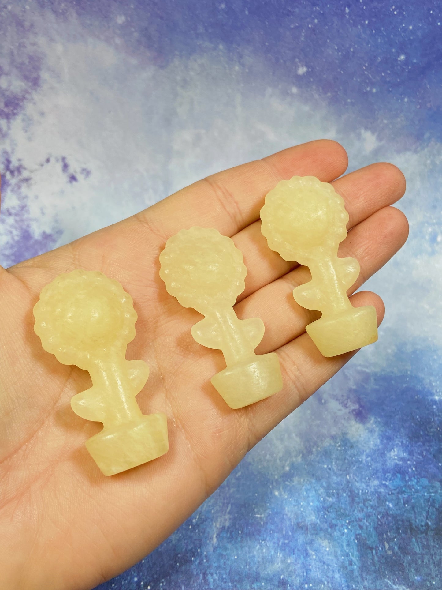 Mini Yellow Calcite Sunflower