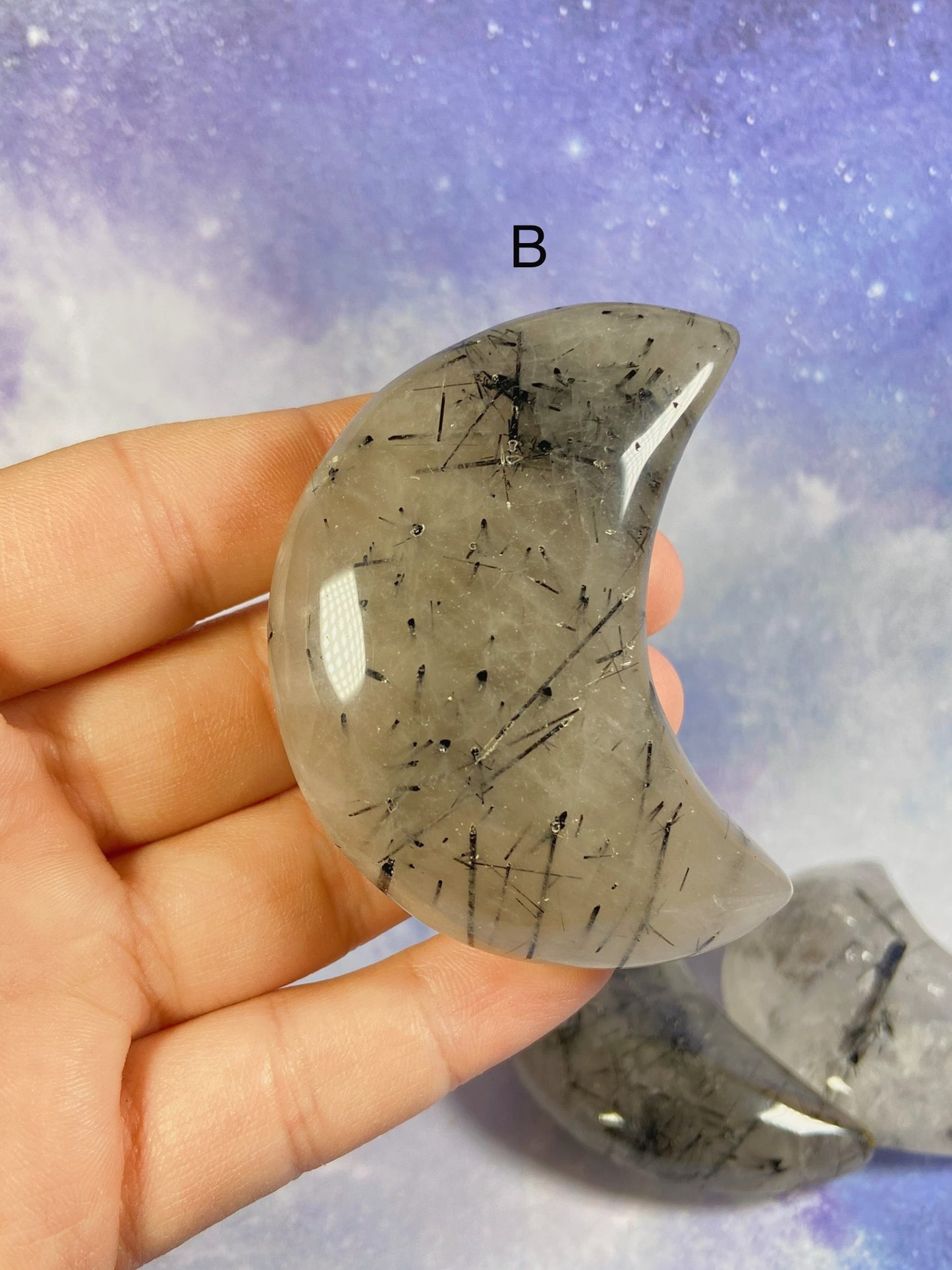 Tourmaline in Quartz Moon