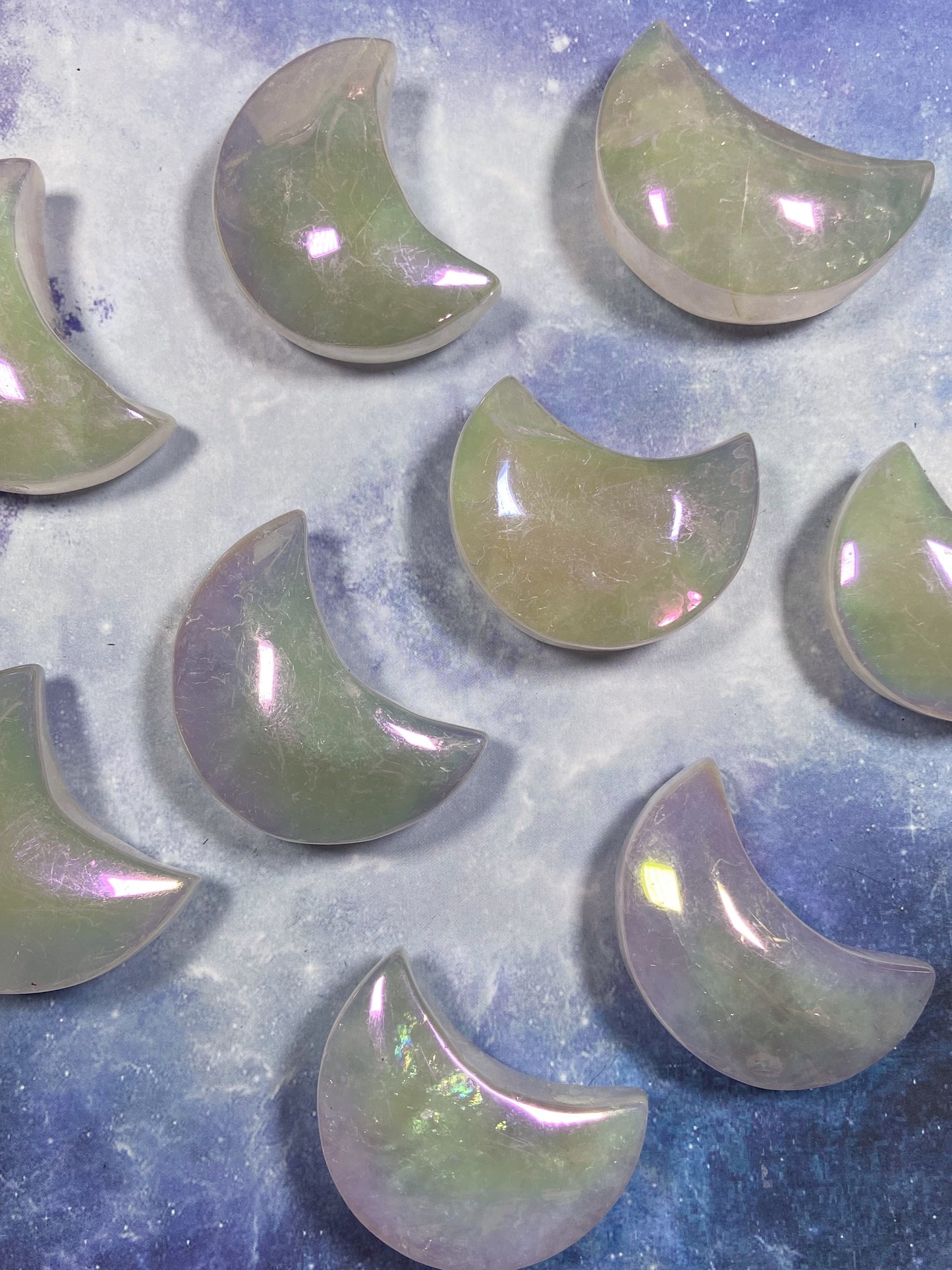 Aura Rose Quartz Moon