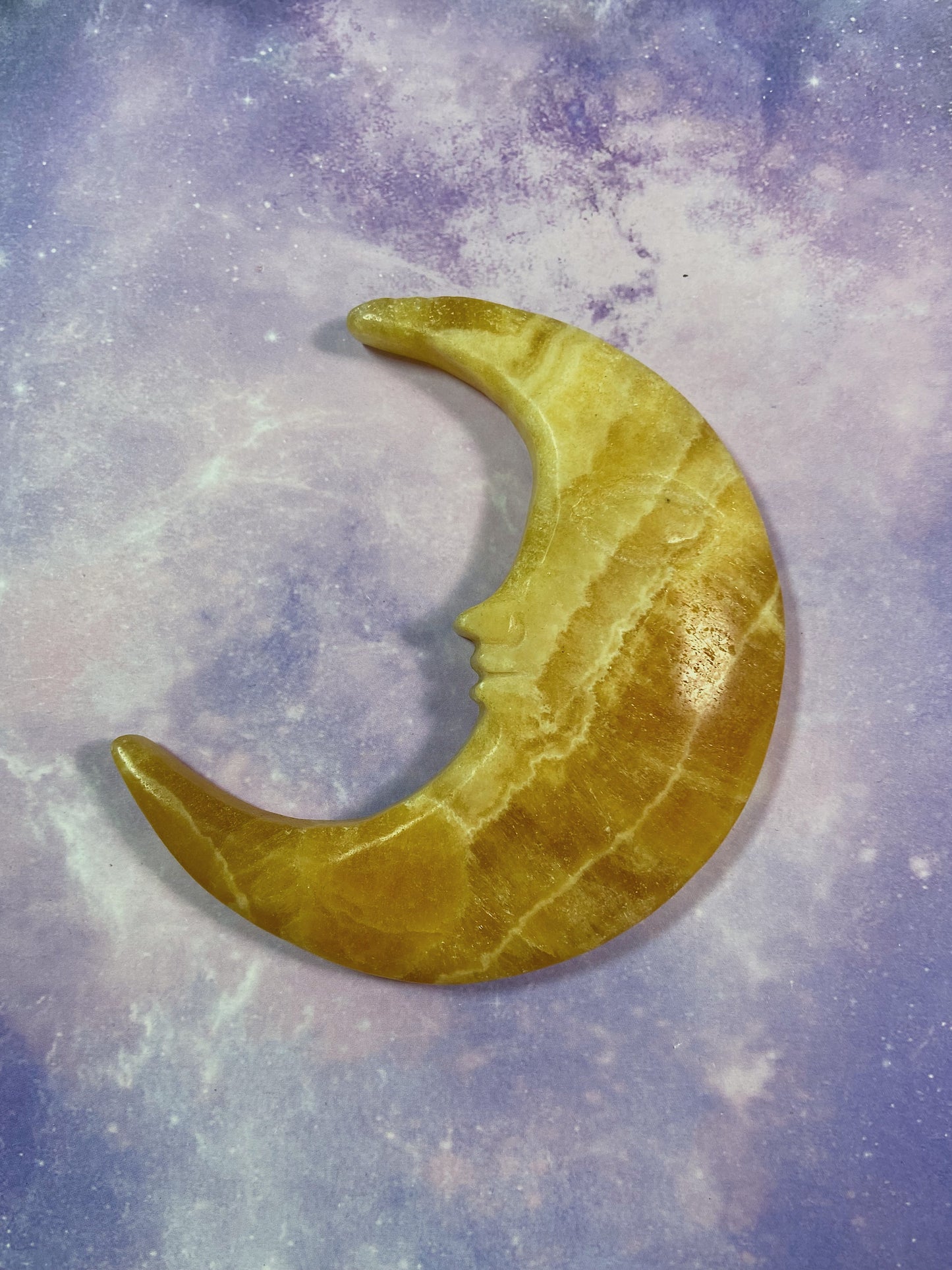 Orange Calcite Moon B