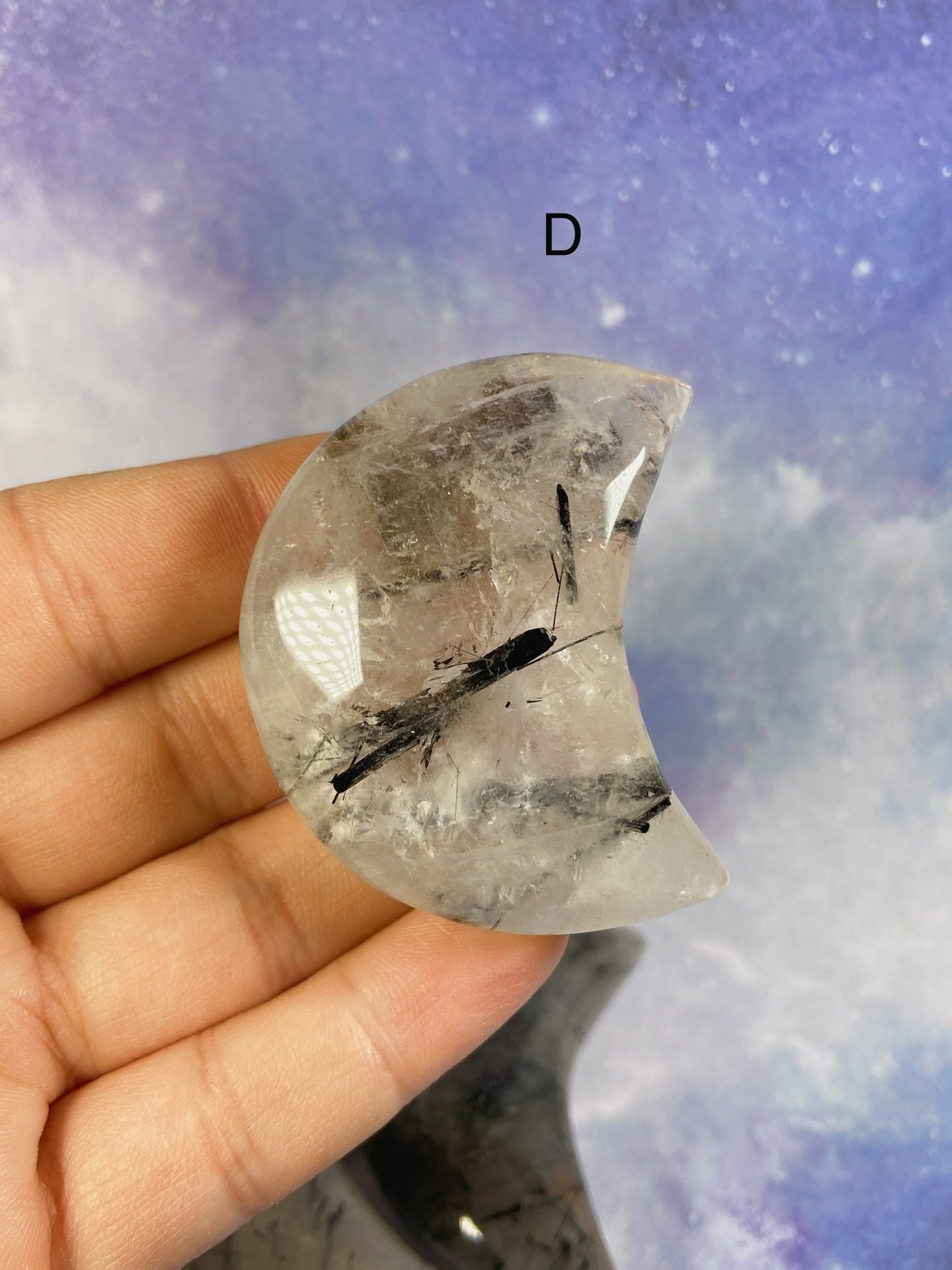 Tourmaline in Quartz Moon