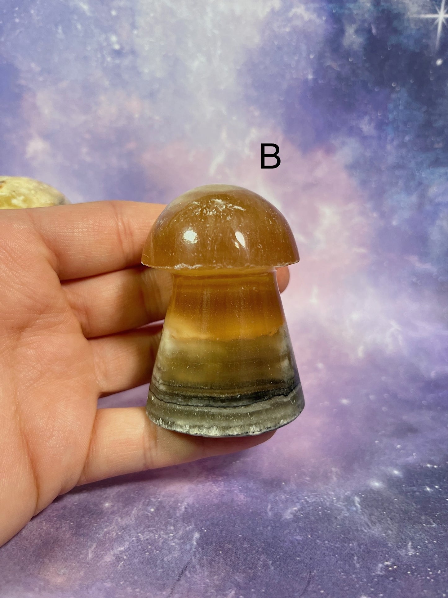 Honey Calcite Mushroom
