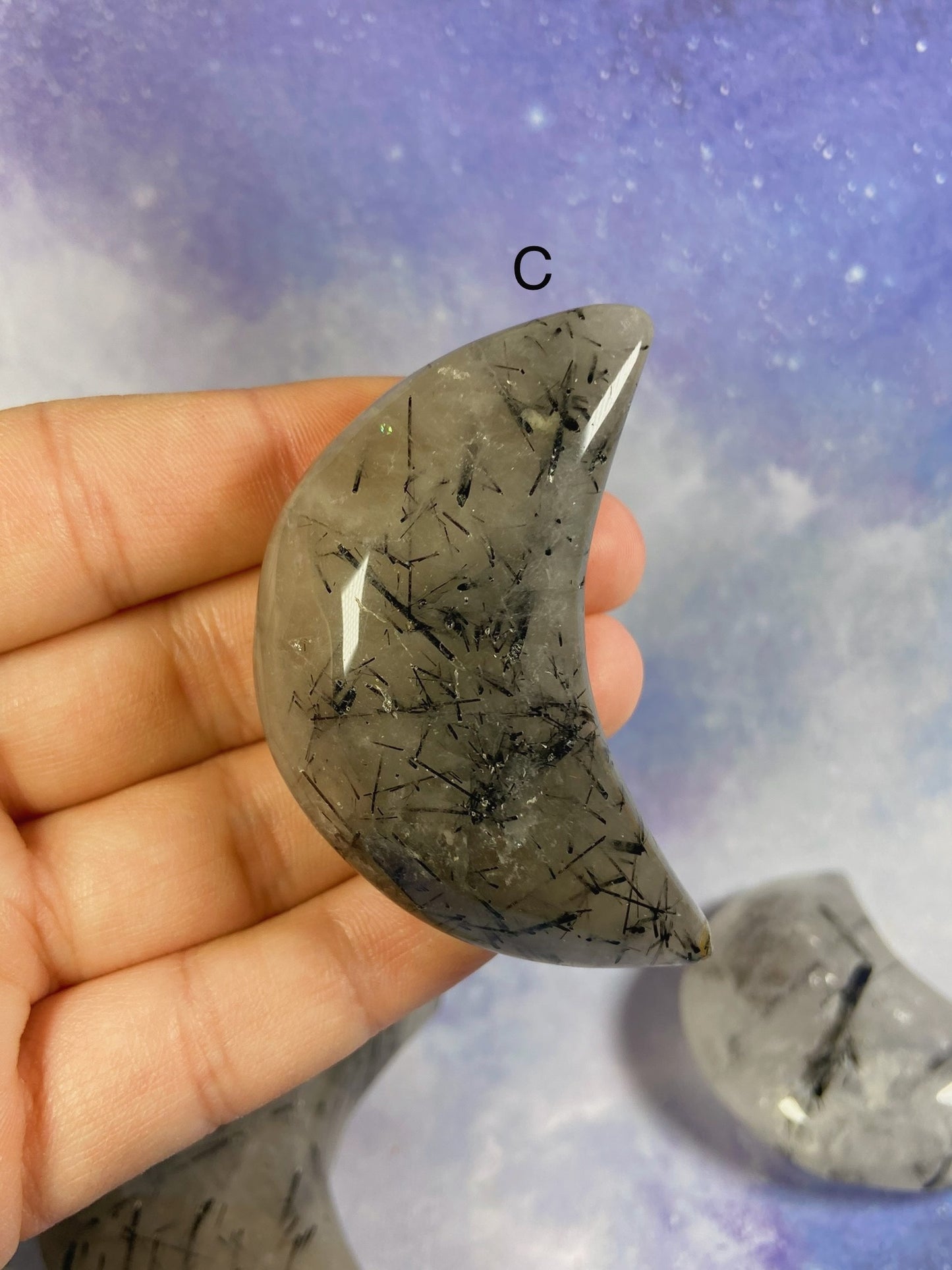 Tourmaline in Quartz Moon