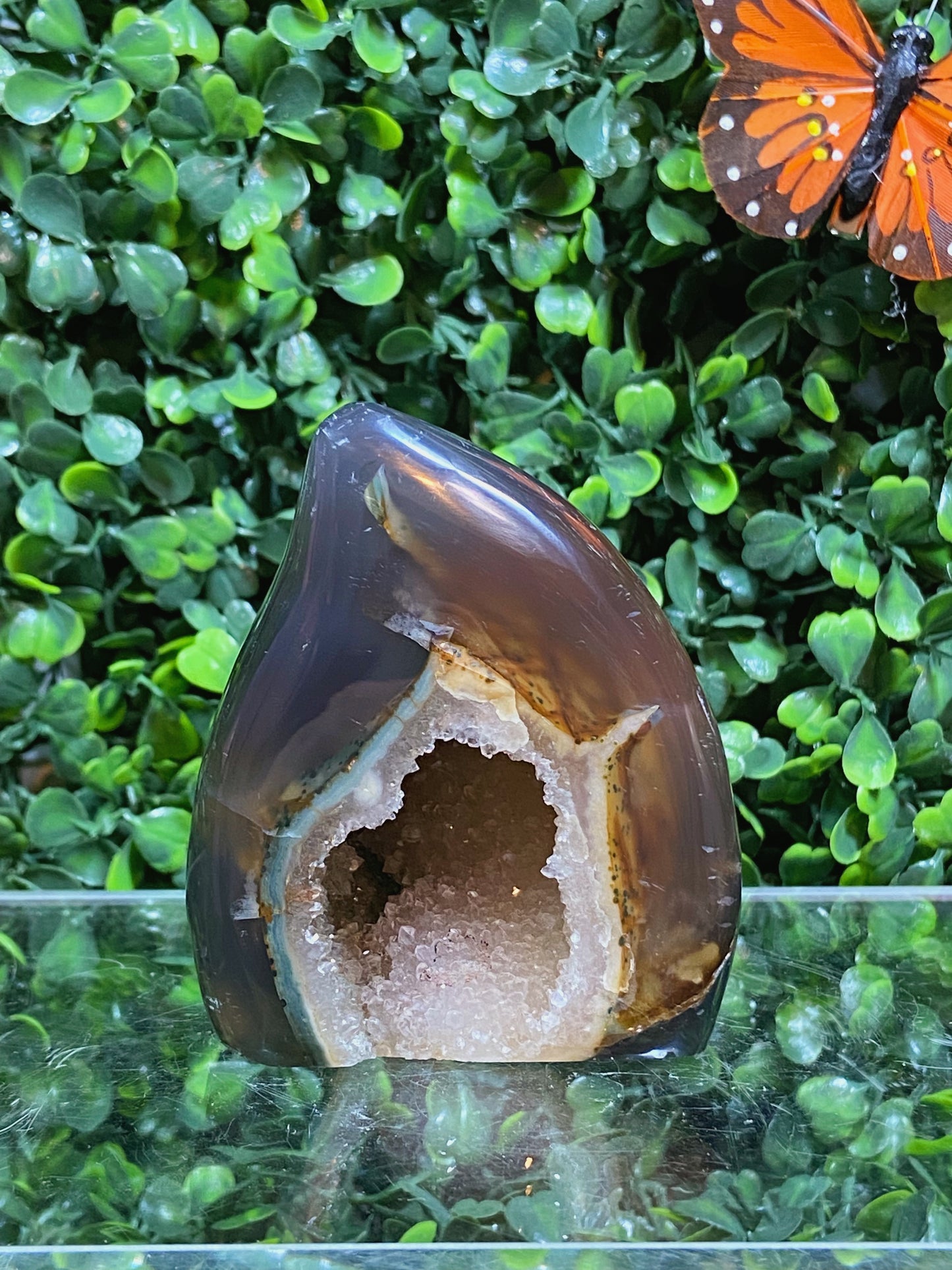 Druzy Agate Flame