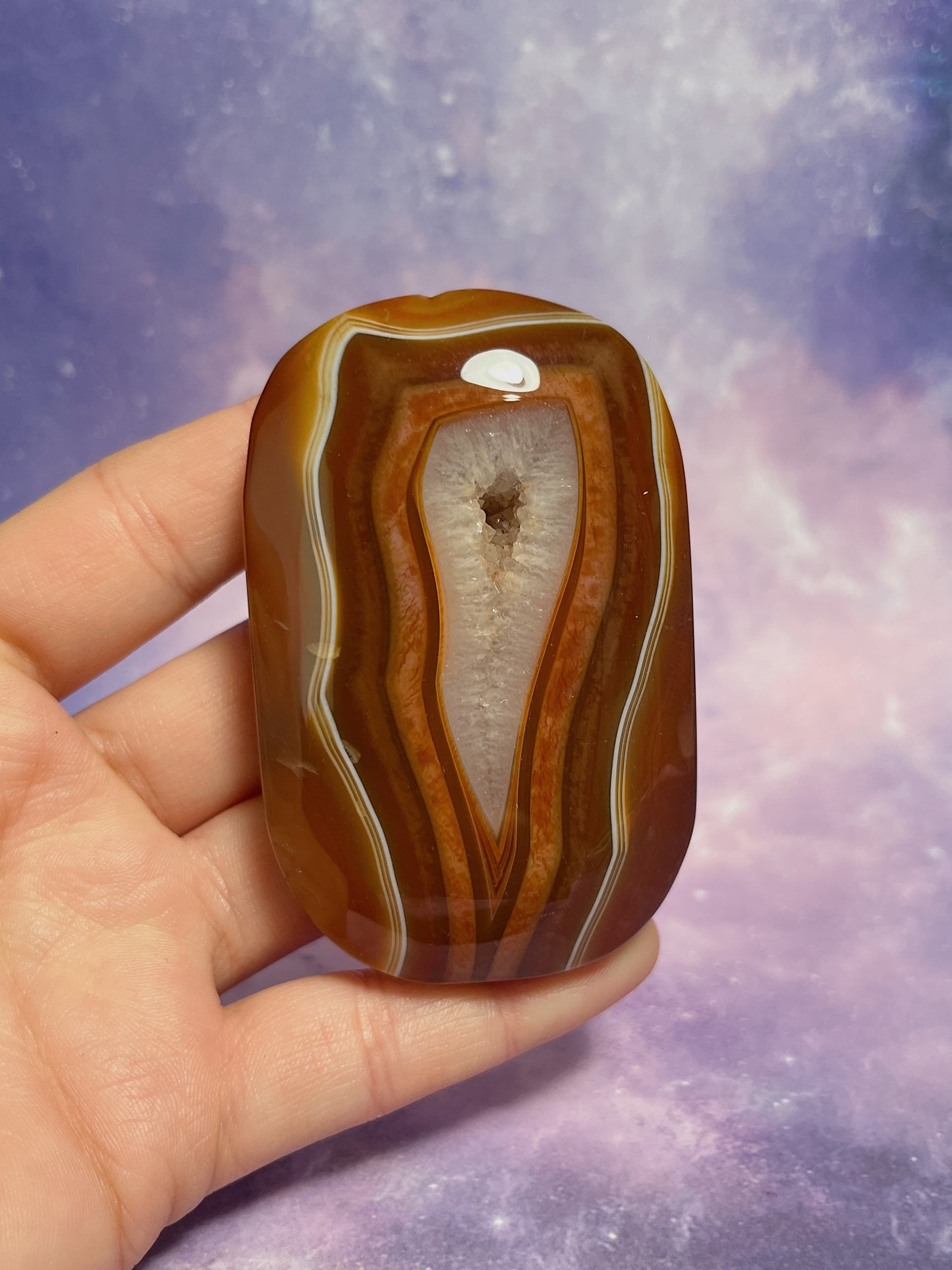 Carnelian Palm Stone
