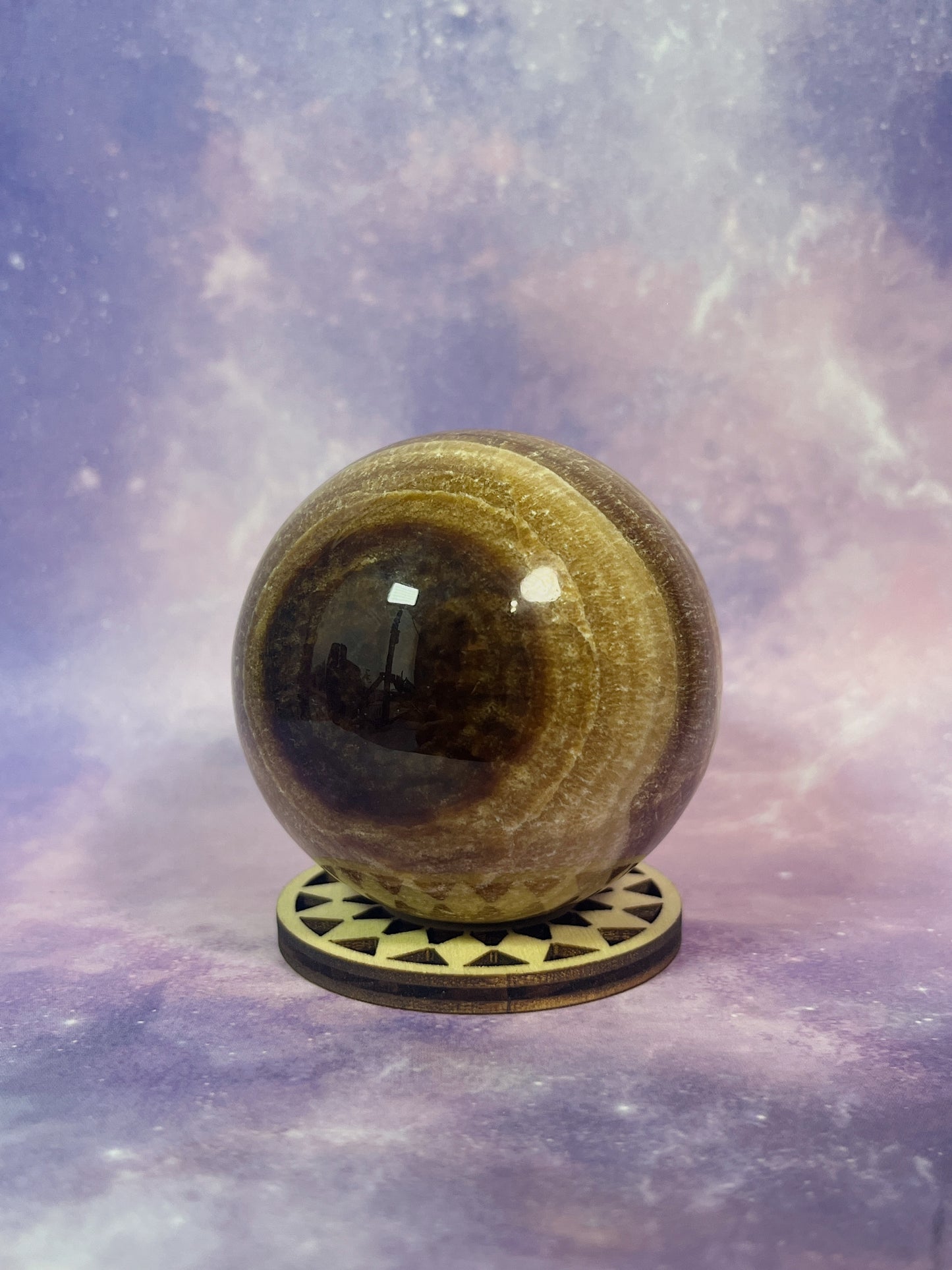 Chocolate Calcite Sphere
