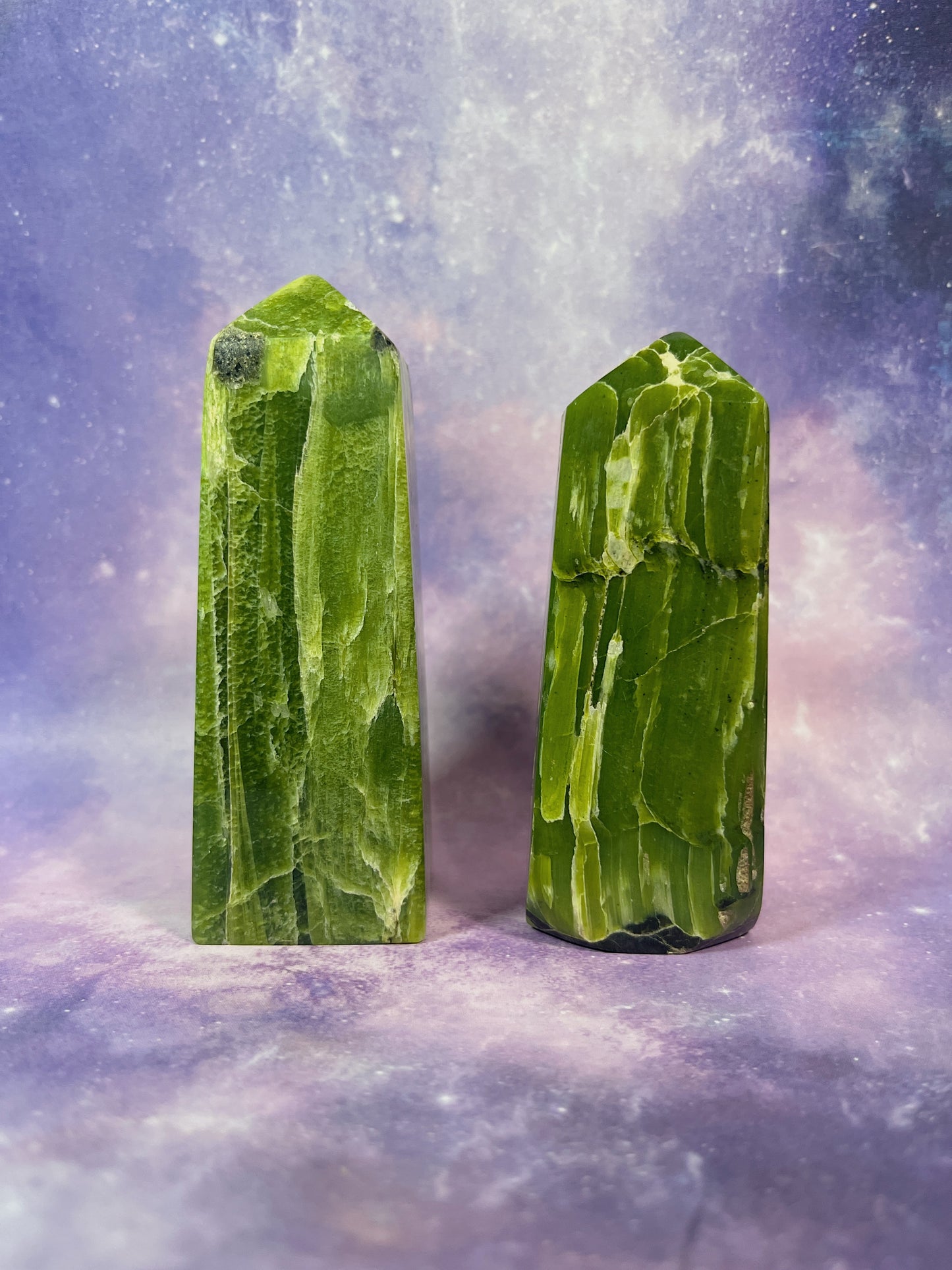 Green Tremolite Tower