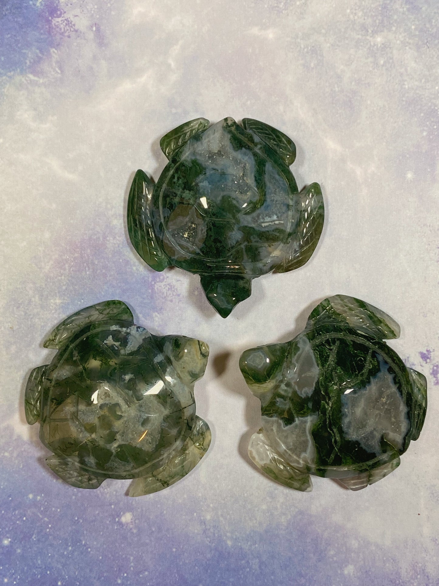 Moss Agate Turtle