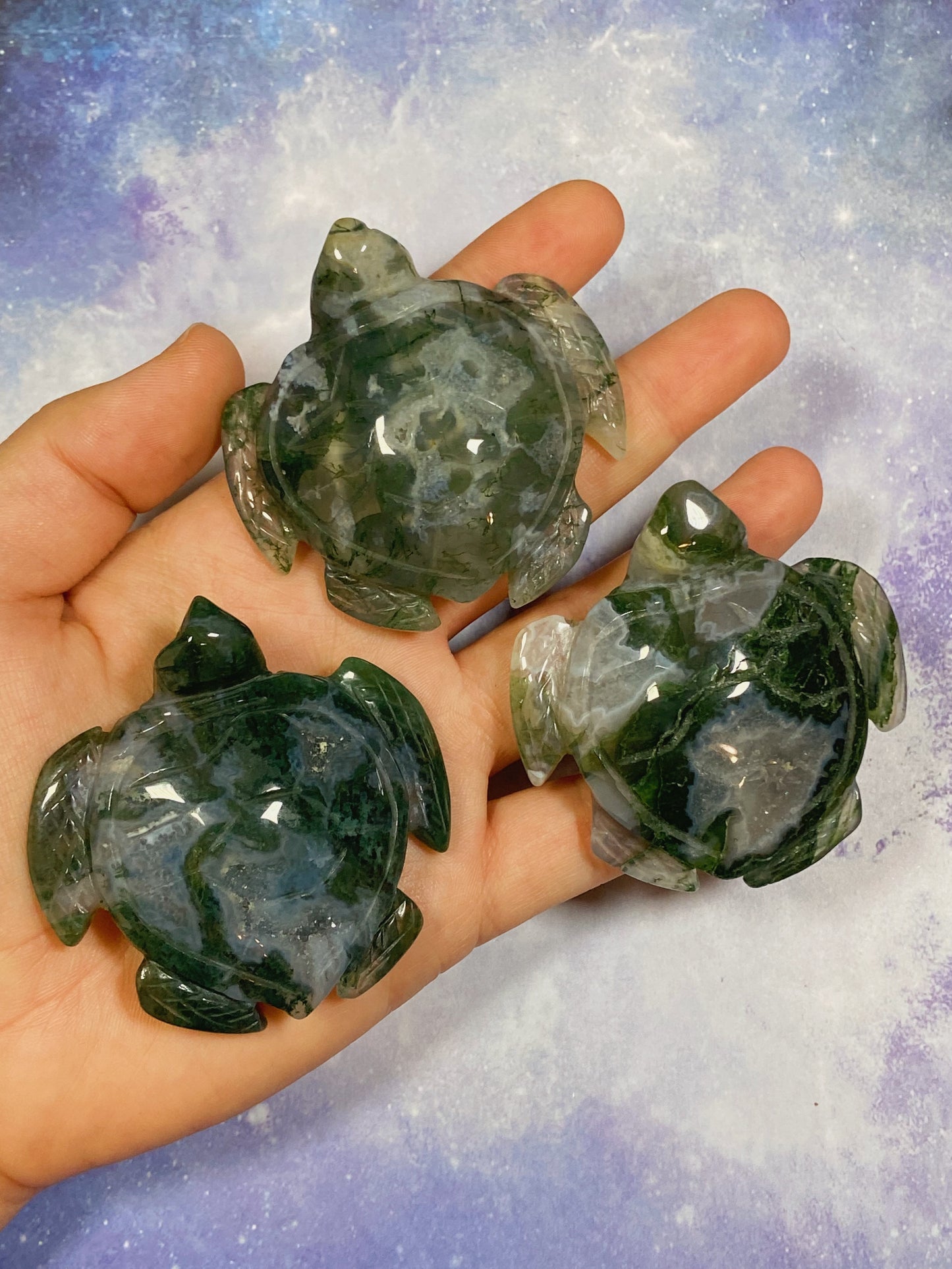 Moss Agate Turtle