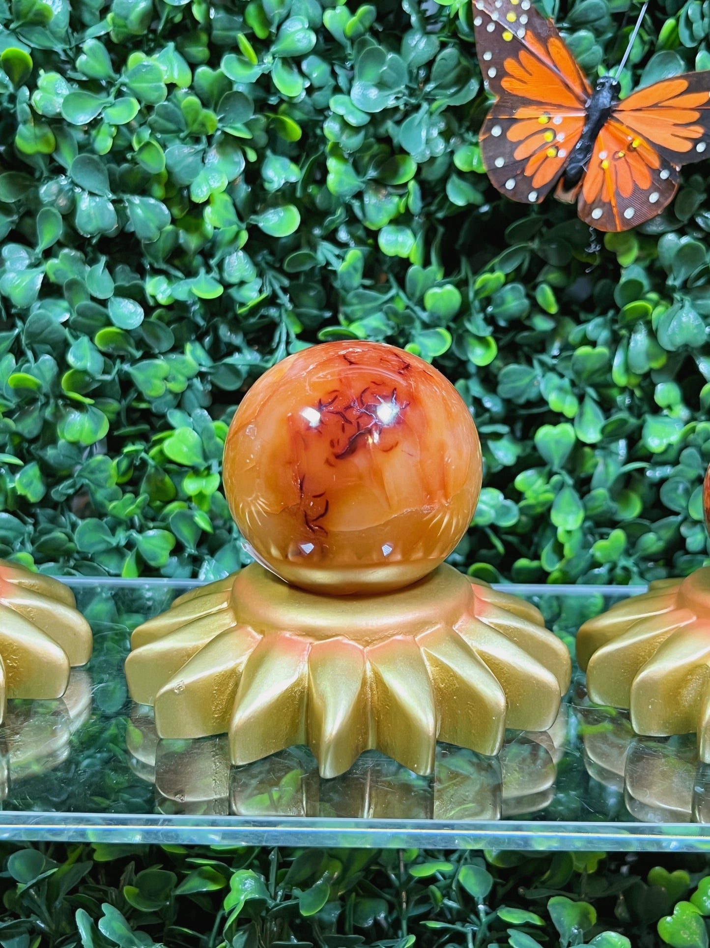 Wooden Sun Sphere Stand