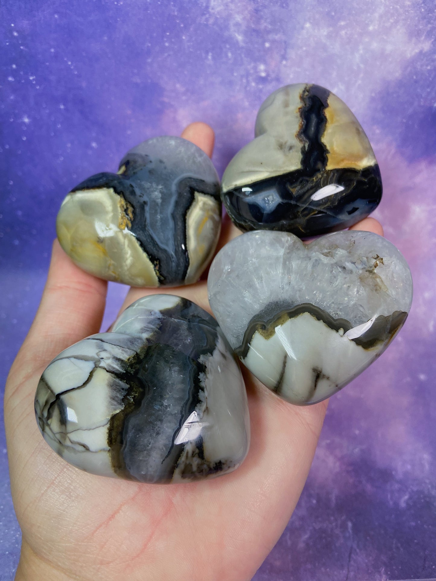 Volcano Agate Heart