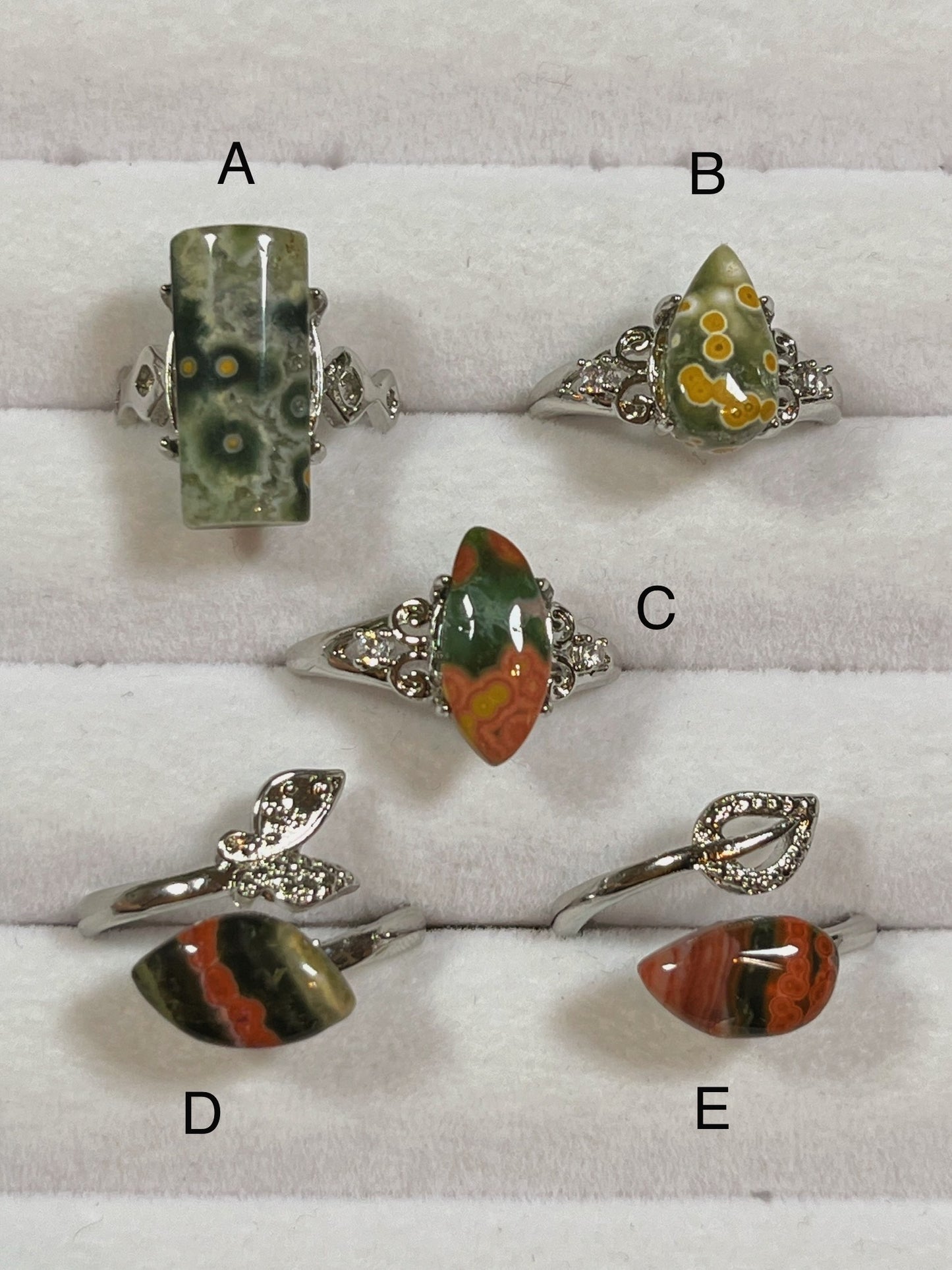 Ocean Jasper Rings