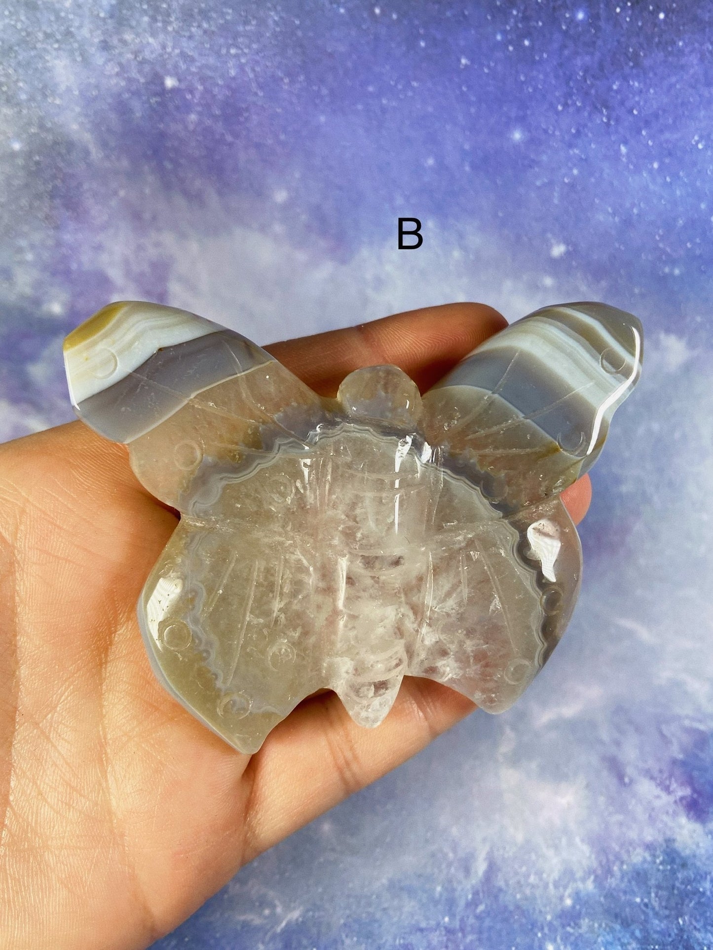 Banded Agate Butterfly