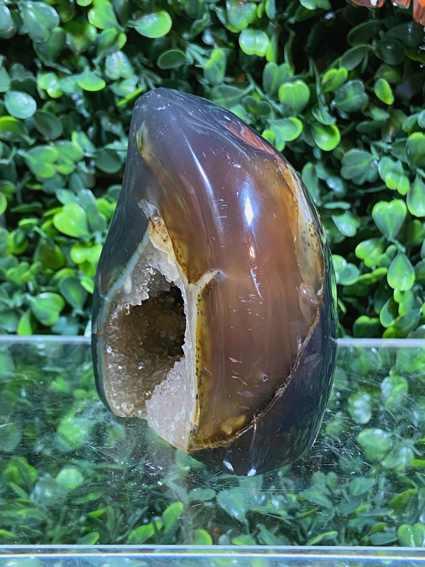 Druzy Agate Flame