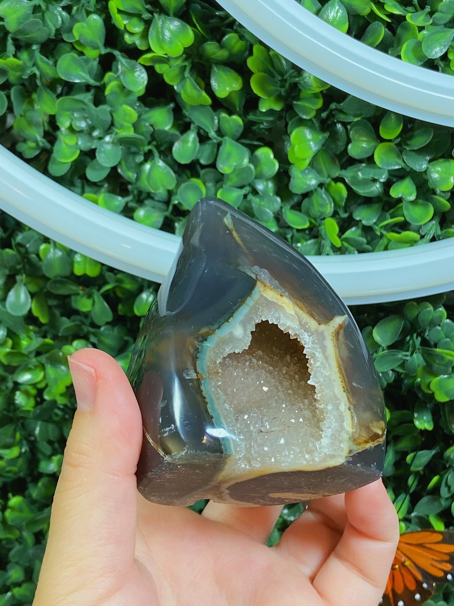 Druzy Agate Flame