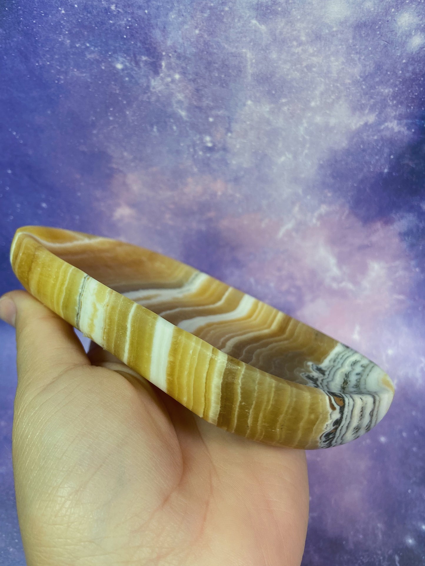 Orange Calcite Dish
