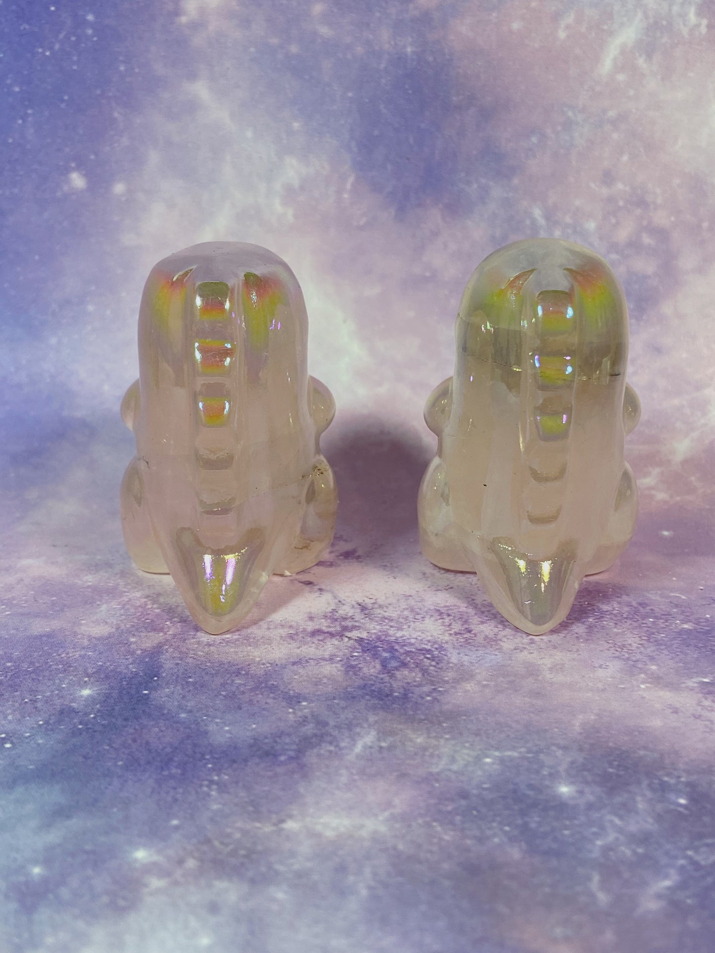 Aura Rose Quartz Dino