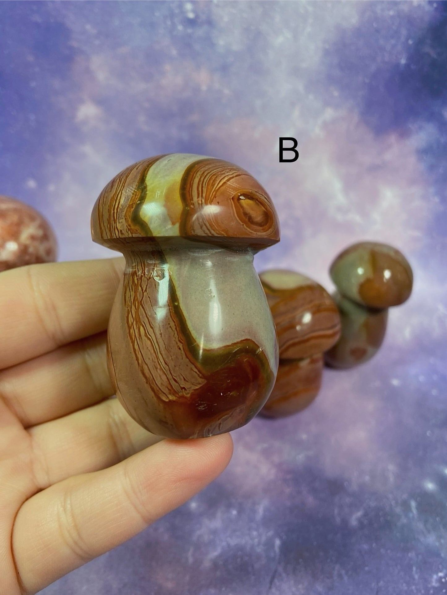 Polychrome Jasper Mushroom