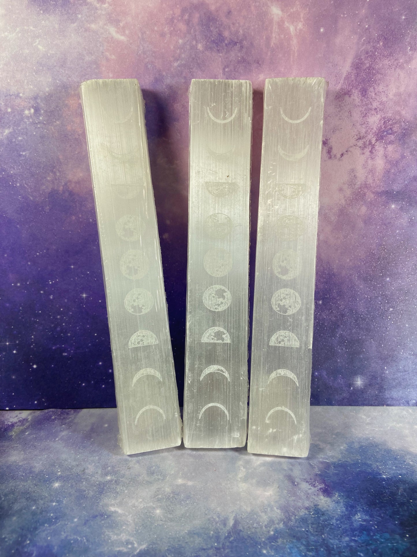 Satin Spar Moon Charging Slab