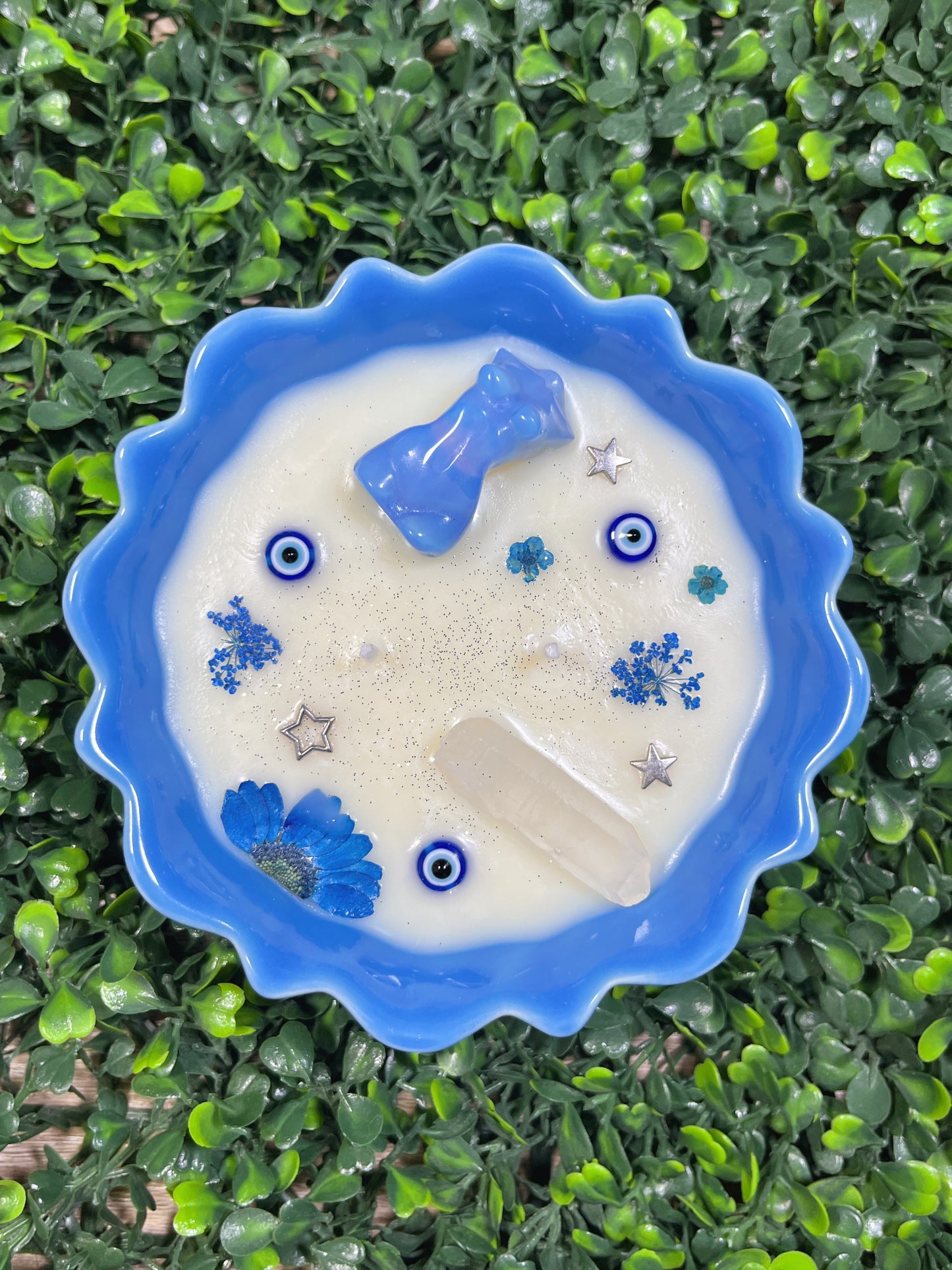Opalite Evil Eye Goddess Candle