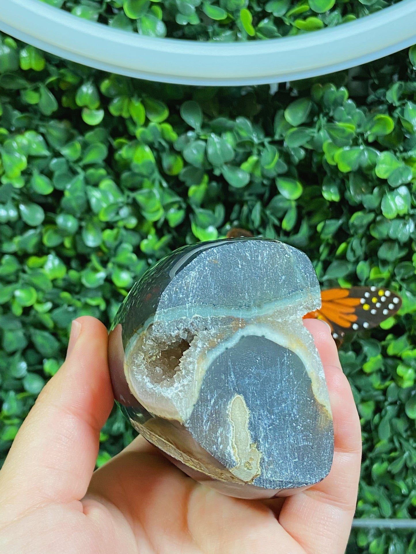 Druzy Agate Flame