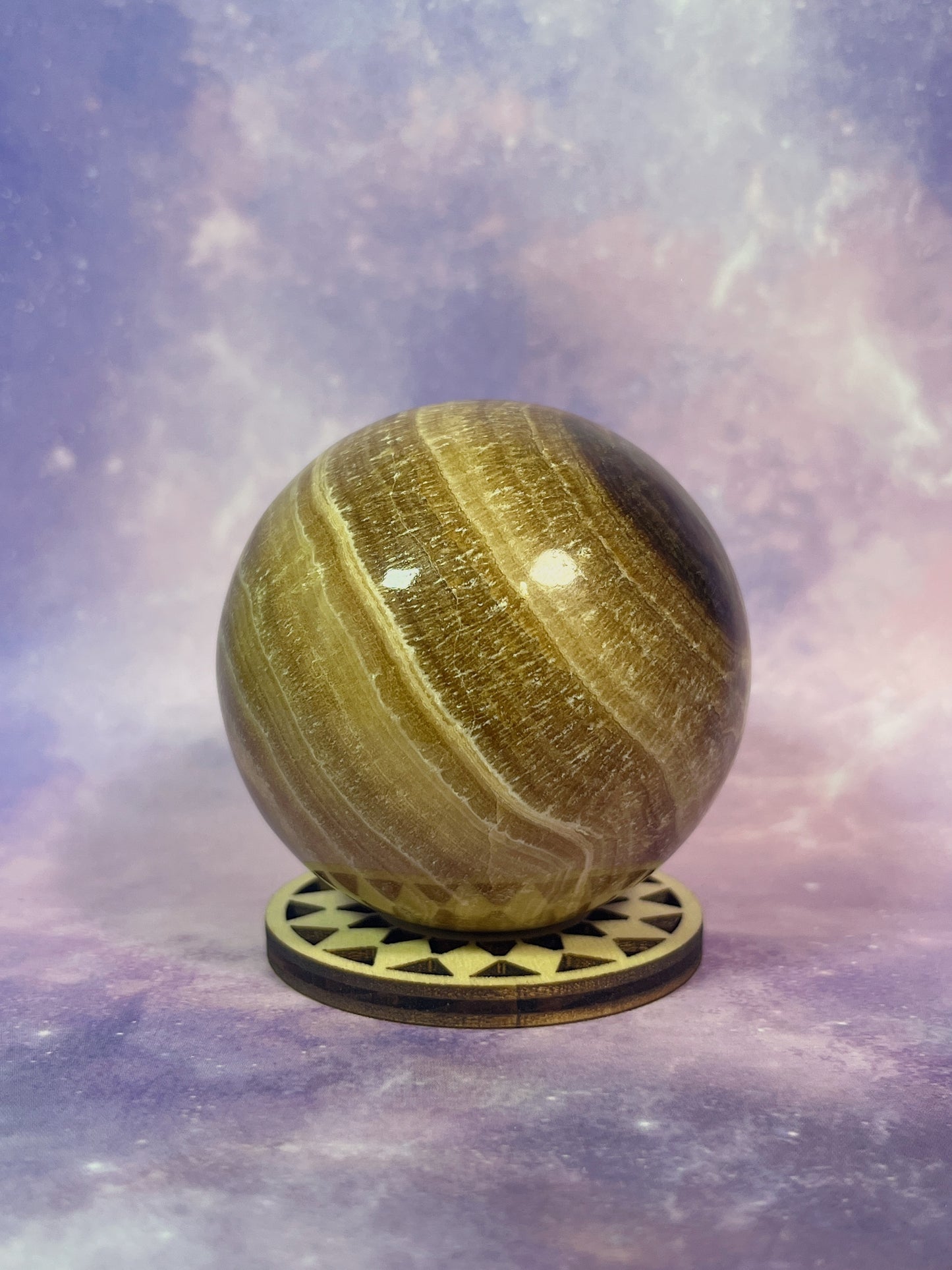 Chocolate Calcite Sphere