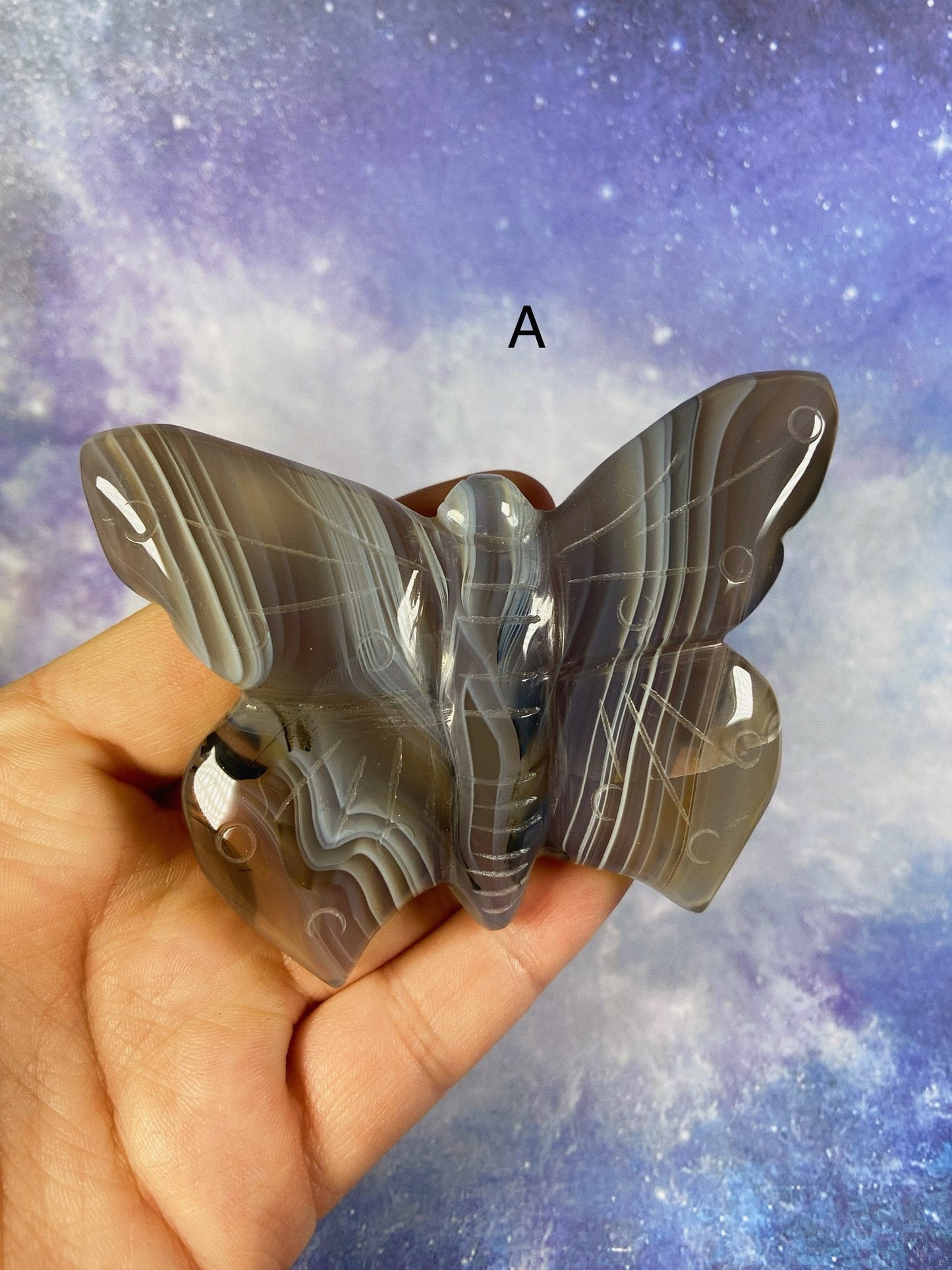 Banded Agate Butterfly