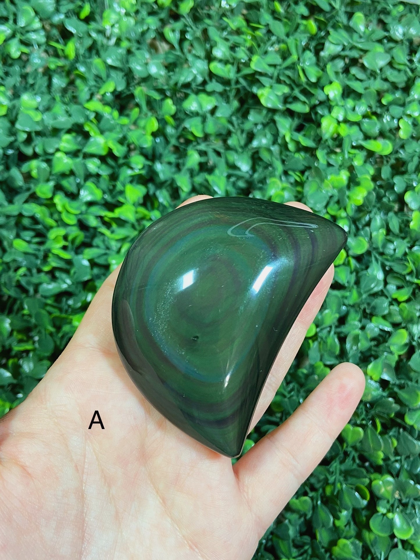 Rainbow Obsidian Moon