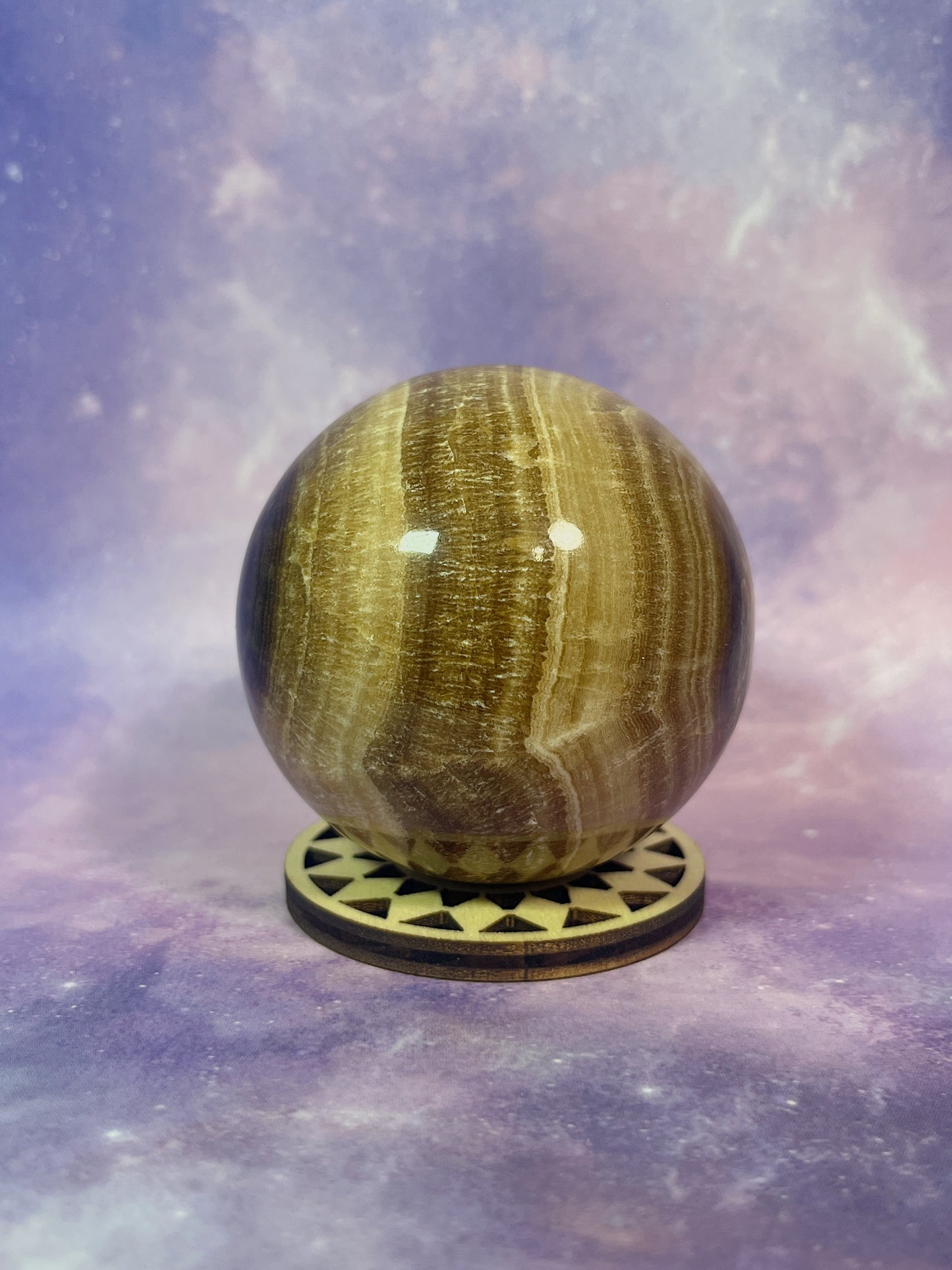 Chocolate Calcite Sphere